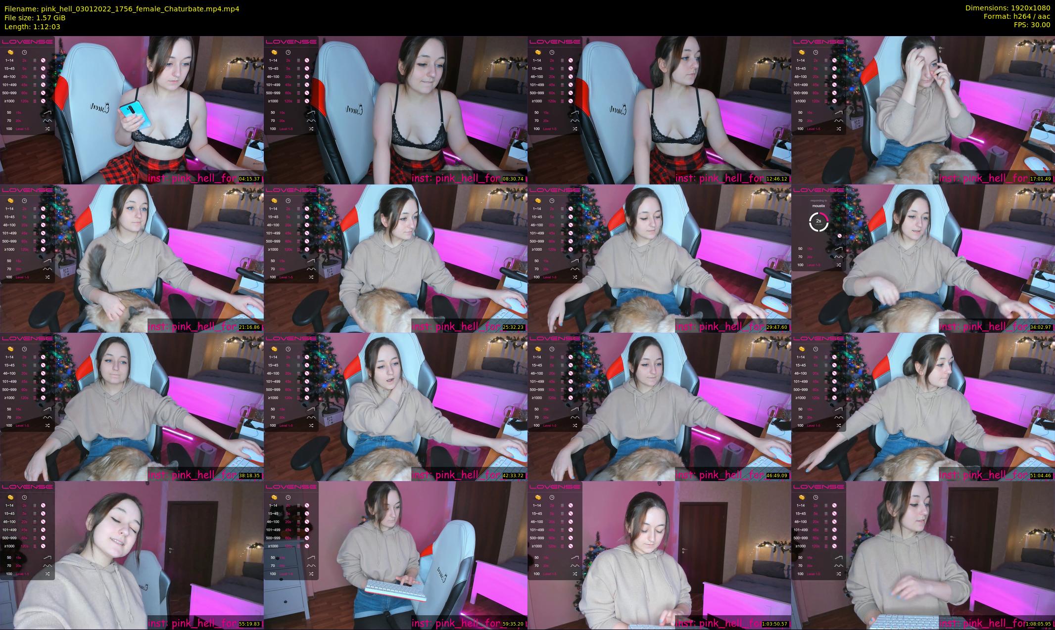 pink_hell — 73 minute Chaturbate female cam show recording, 1080p, Jan 3, 2022