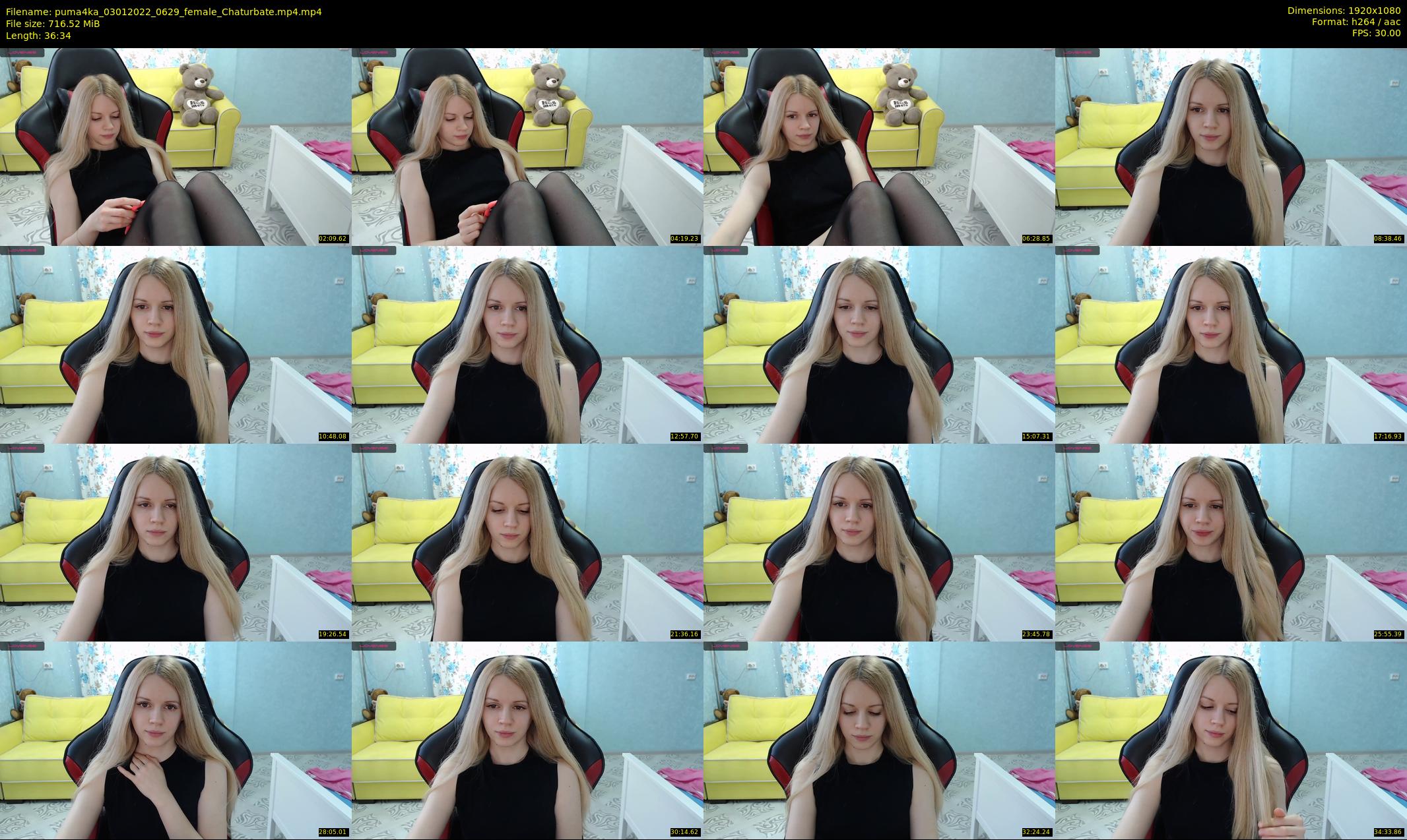 puma4ka — 37 minute Chaturbate female cam show recording, 1080p, Jan 3, 2022