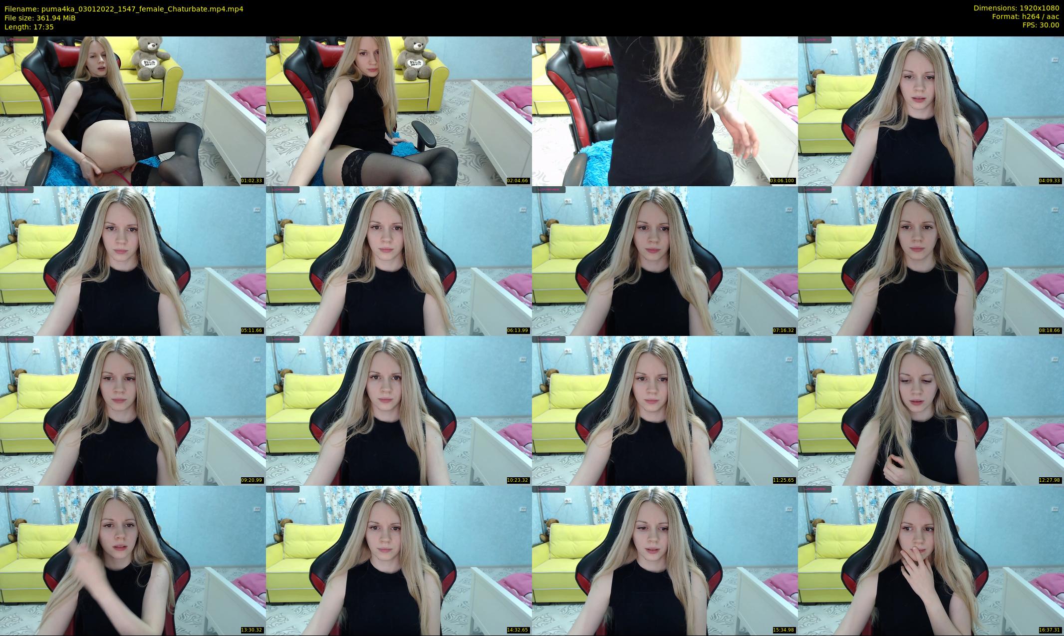 puma4ka — 18 minute Chaturbate female cam show recording, 1080p, Jan 3, 2022