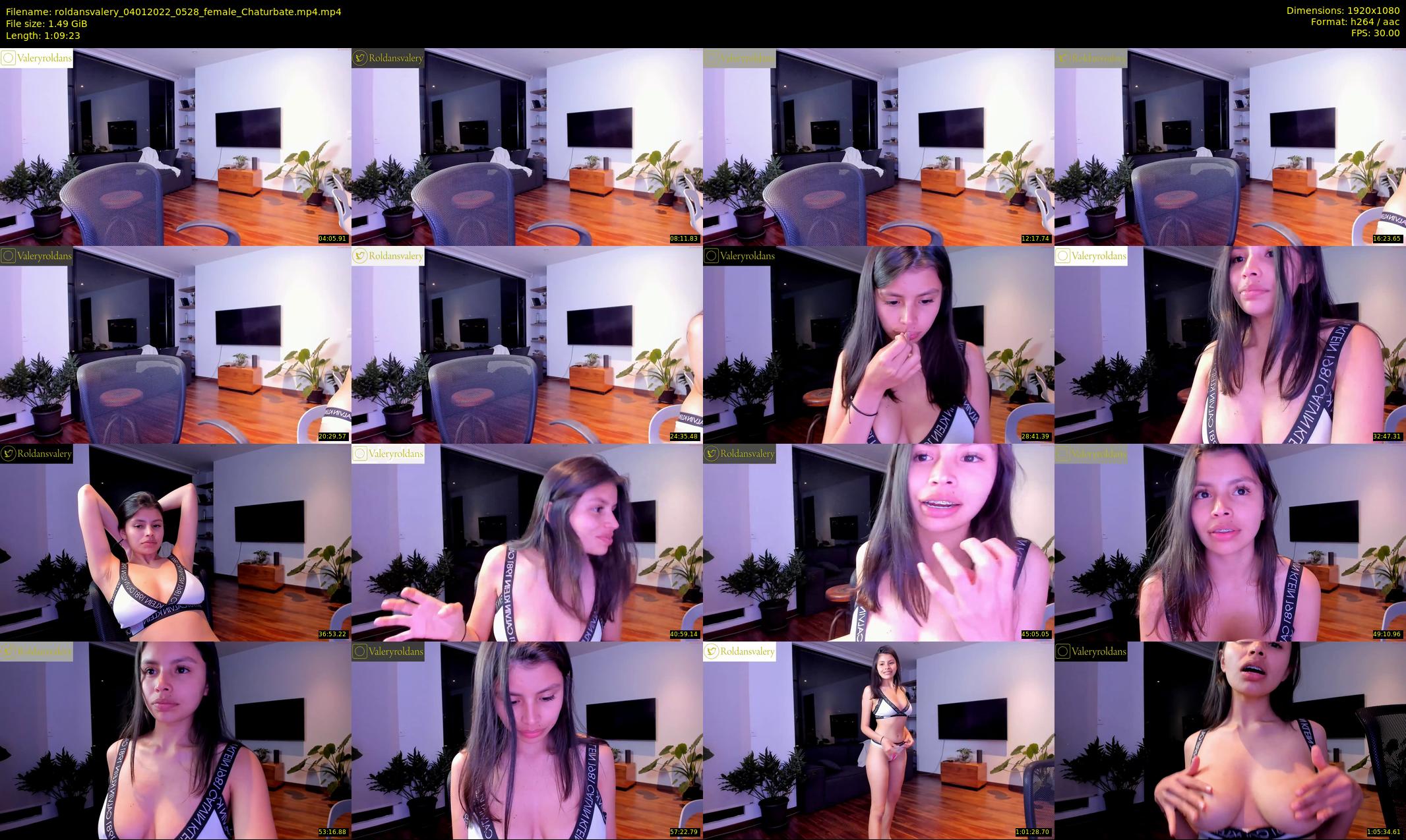 roldansvalery — 70 minute Chaturbate female cam show recording, 1080p, Jan 4, 2022