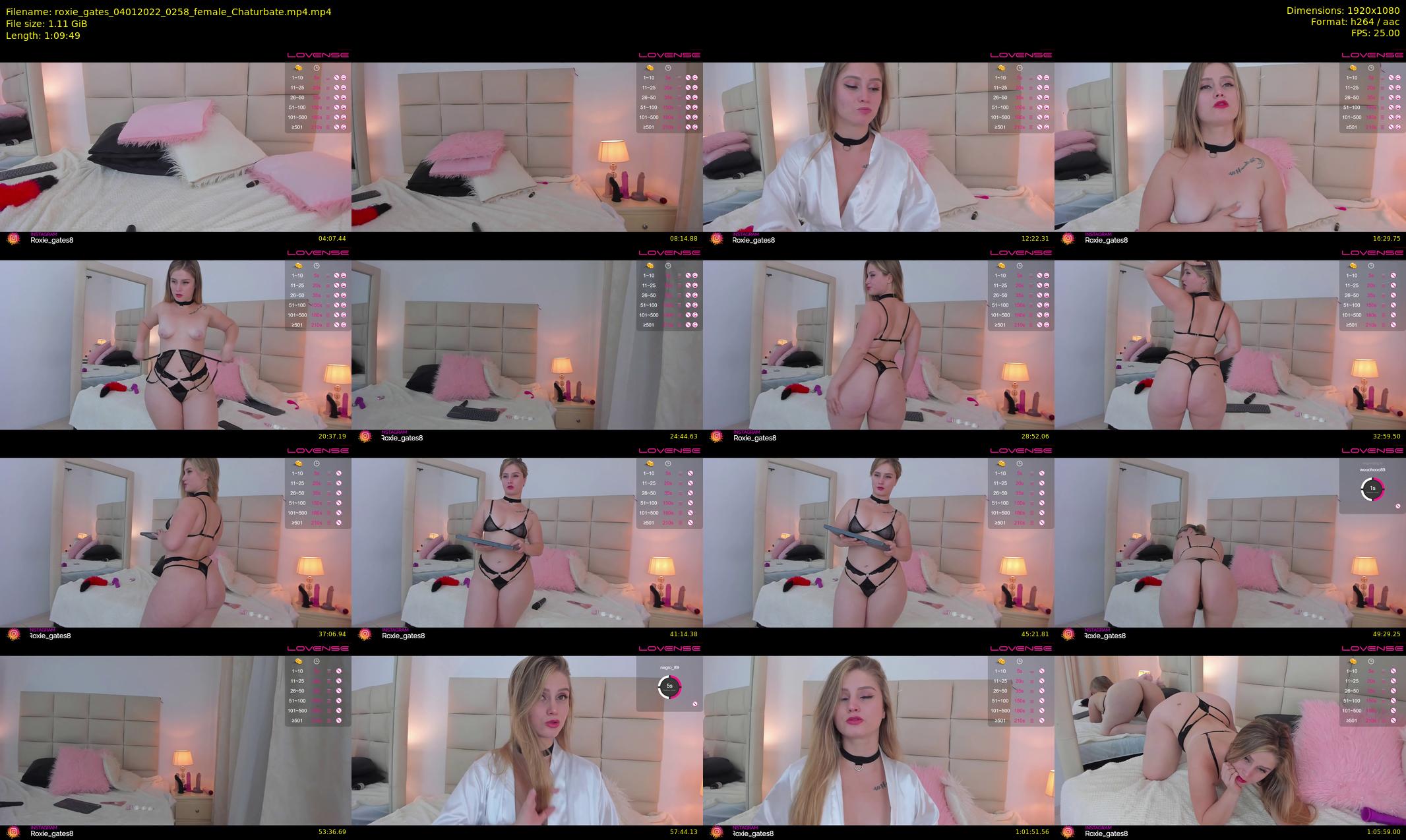 roxie_gates — 70 minute Chaturbate female cam show recording, 1080p, Jan 4, 2022