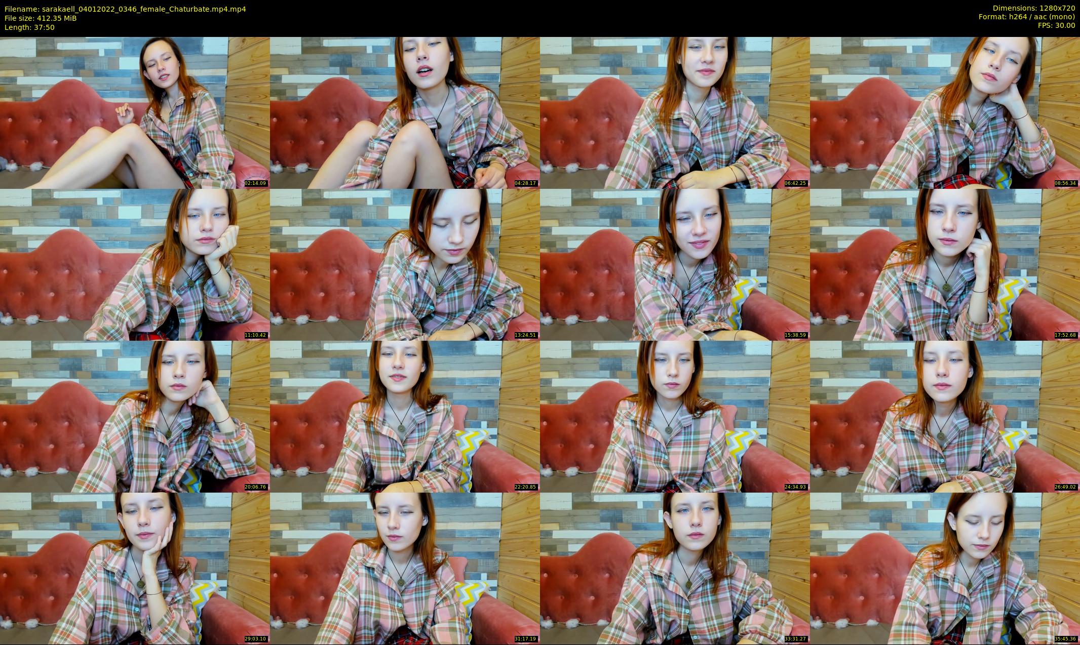 sarakaell — 38 minute Chaturbate female cam show recording, 720p, Jan 4, 2022