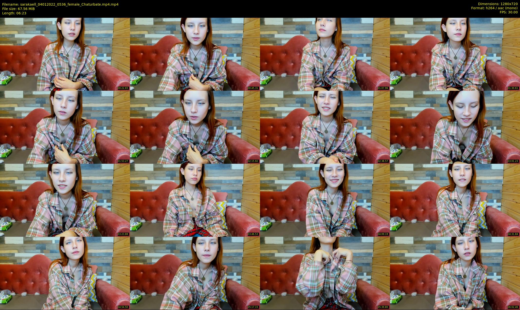 sarakaell — 7 minute Chaturbate female cam show recording, 720p, Jan 4, 2022