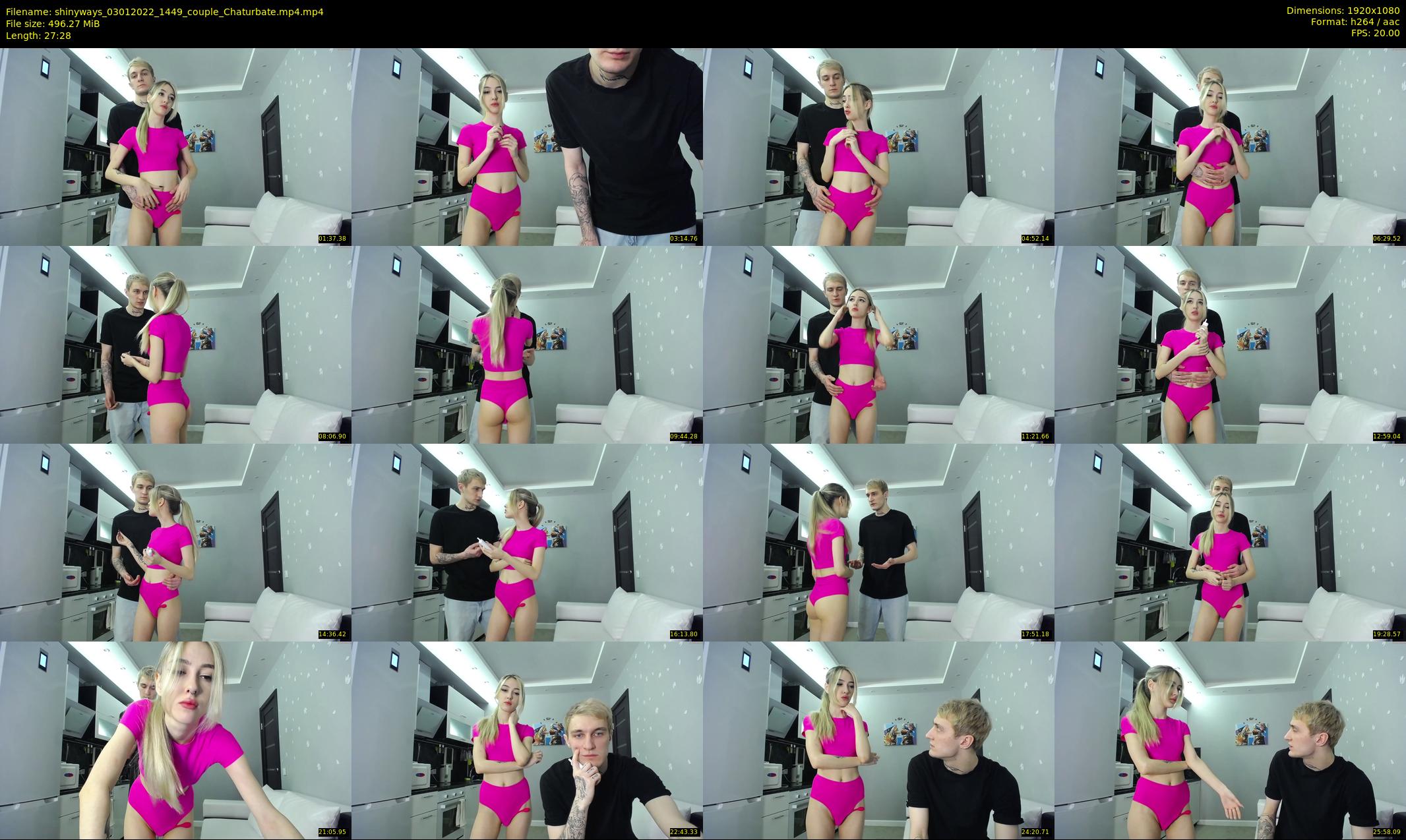 shinyways — 28 minute Chaturbate couple cam show recording, 1080p, Jan 3, 2022