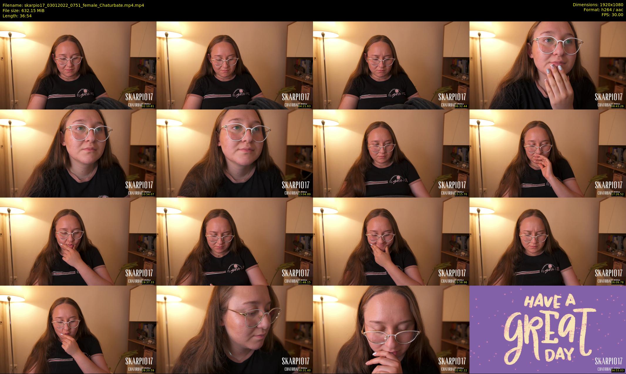 skarpio17 — 37 minute Chaturbate female cam show recording, 1080p, Jan 3, 2022