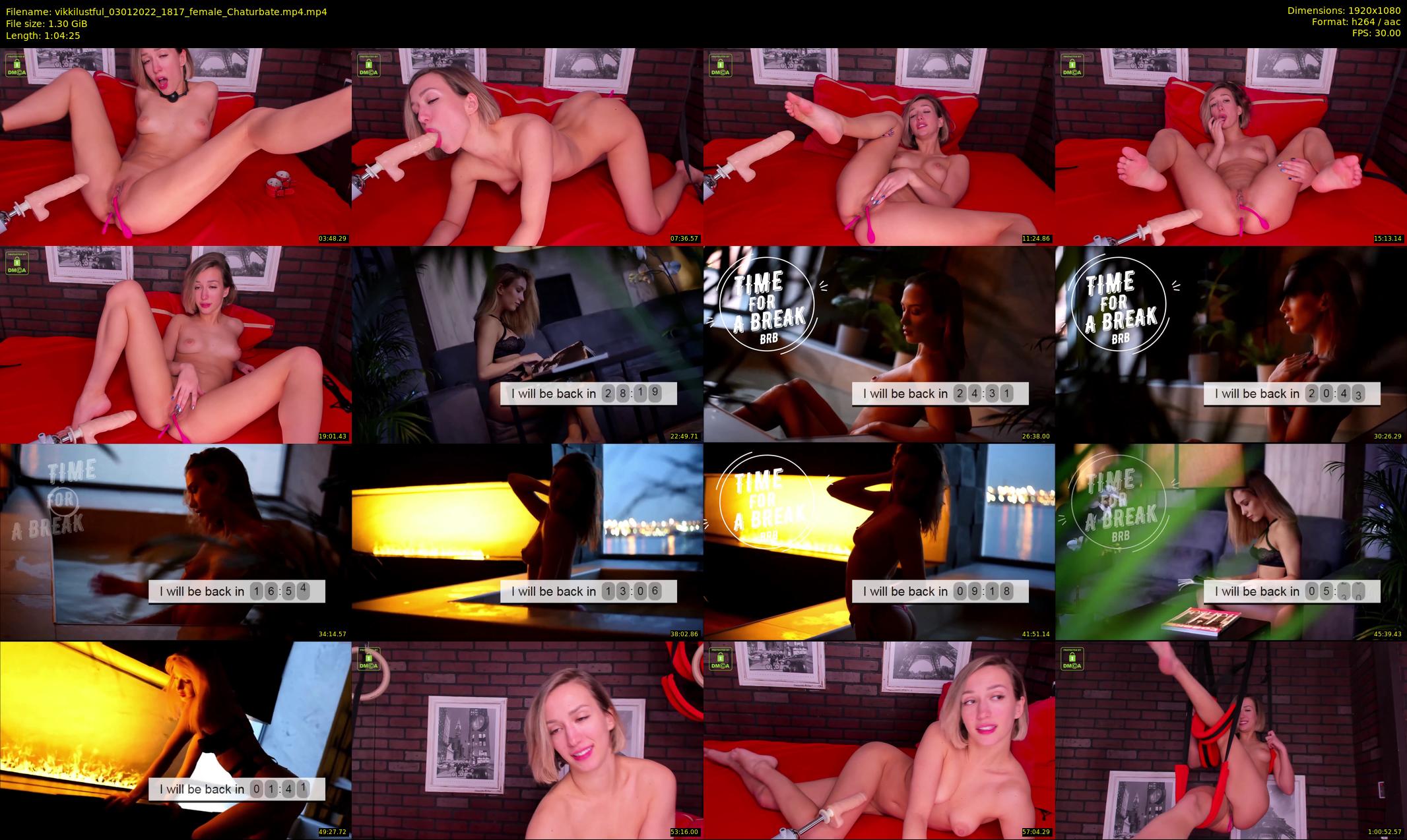 vikkilustful — 65 minute Chaturbate female cam show recording, 1080p, Jan 3, 2022