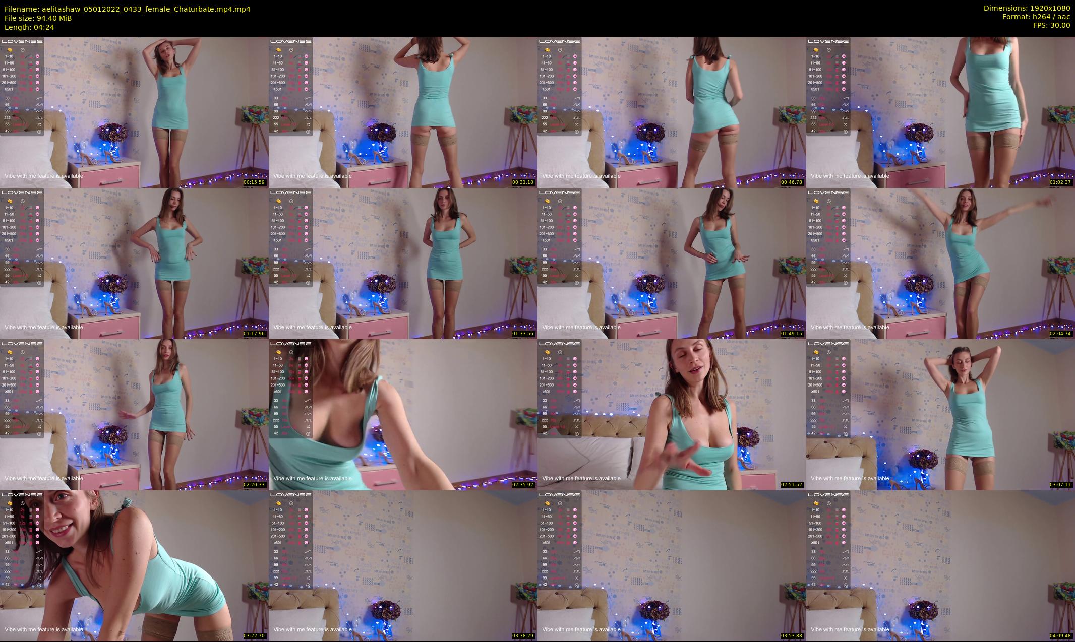 aelitashaw — 5 minute Chaturbate female cam show recording, 1080p, Jan 5, 2022