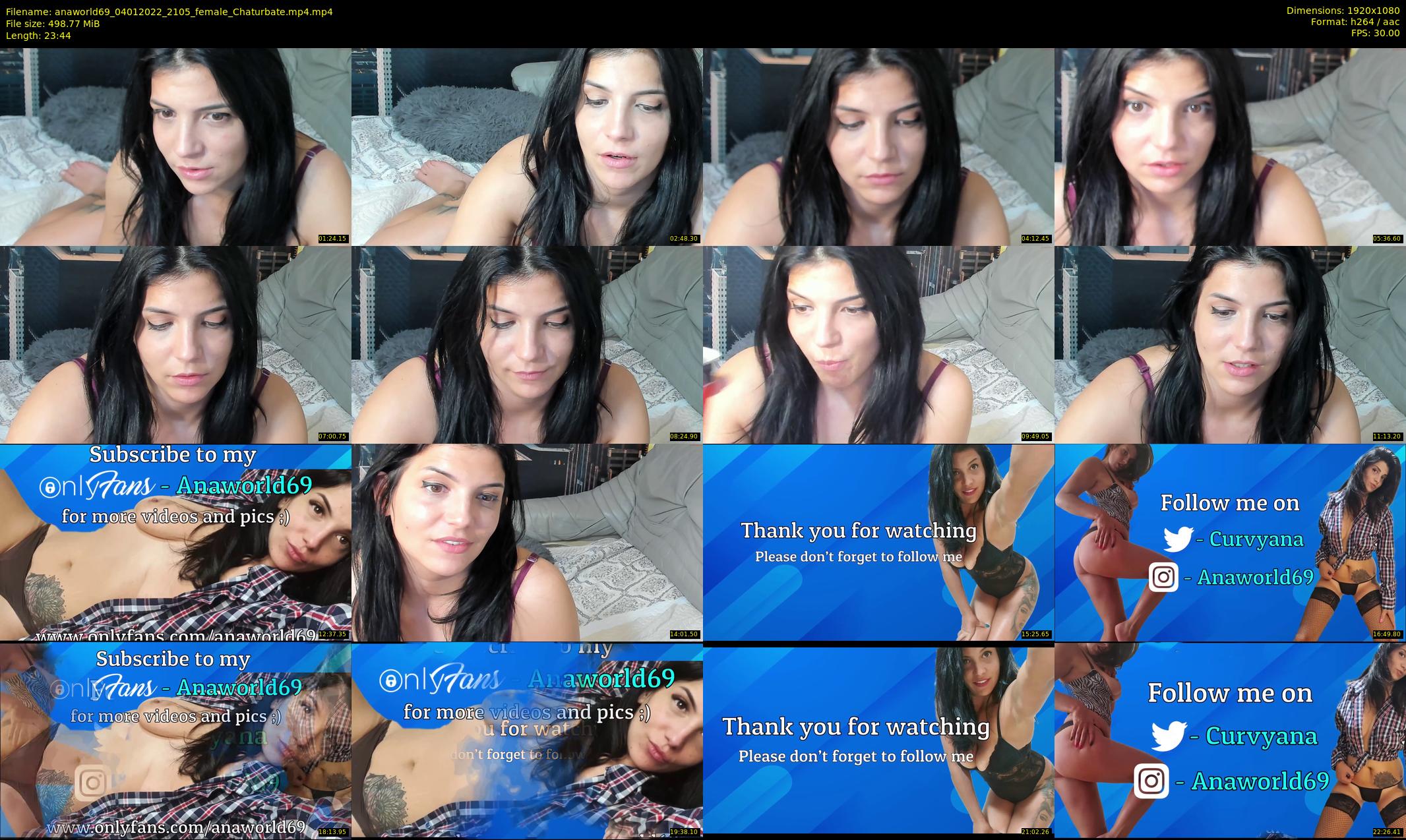 anaworld69 — 24 minute Chaturbate female cam show recording, 1080p, Jan 4, 2022