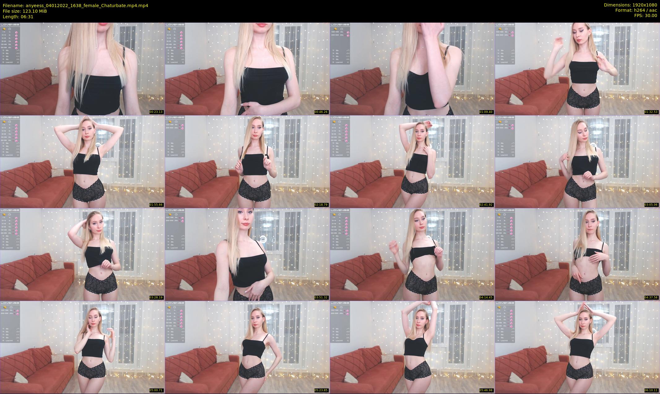 anyeess — 7 minute Chaturbate female cam show recording, 1080p, Jan 4, 2022