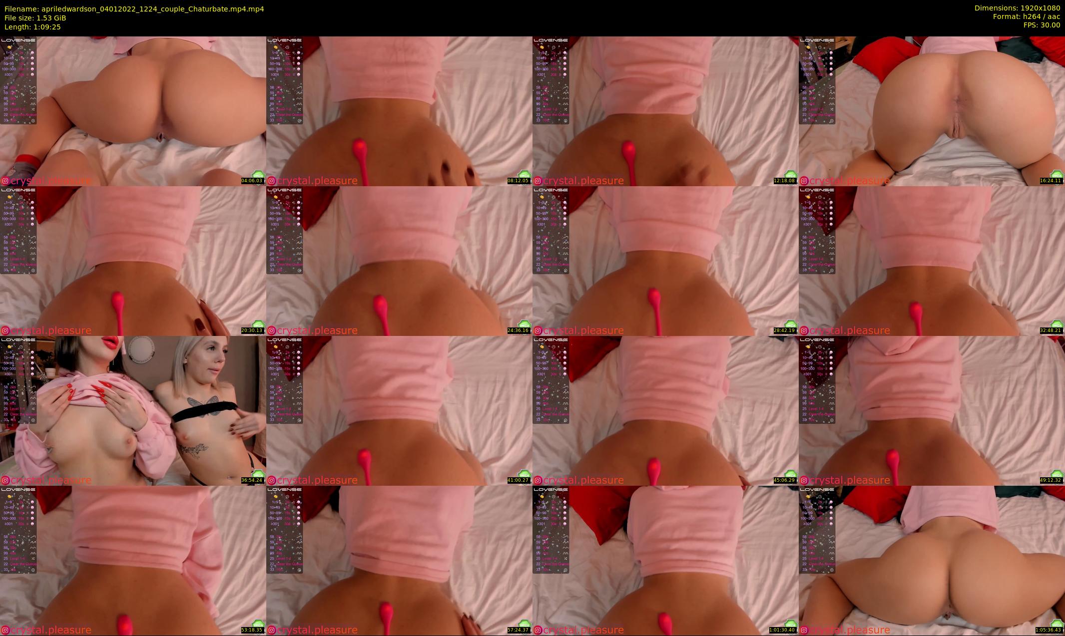 apriledwardson — 70 minute Chaturbate couple cam show recording, 1080p, Jan 4, 2022