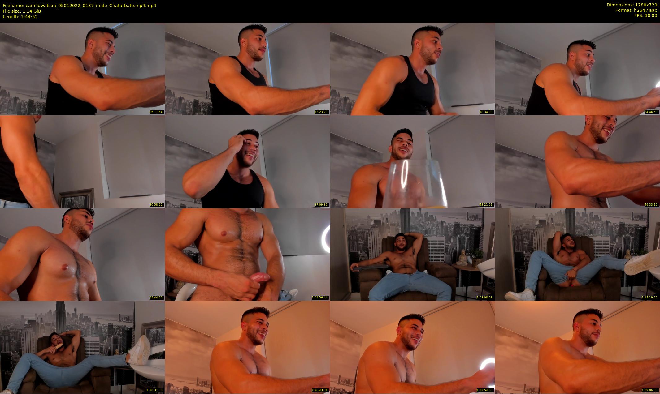 camilowatson — 105 minute Chaturbate male cam show recording, 720p, Jan 5, 2022