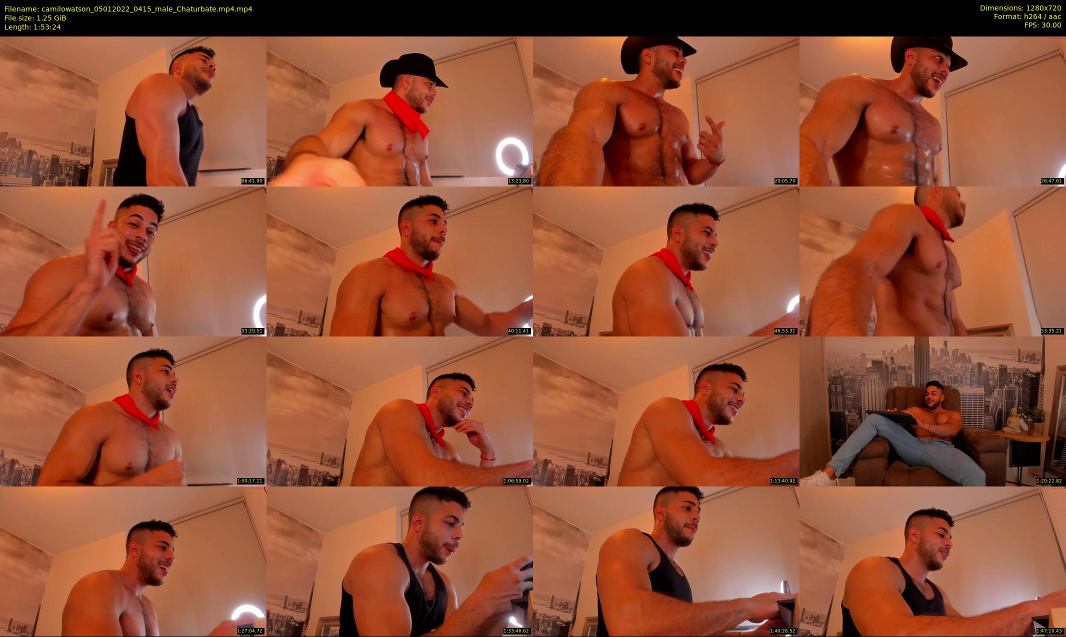 camilowatson — 114 minute Chaturbate male cam show recording, 720p, Jan 5, 2022