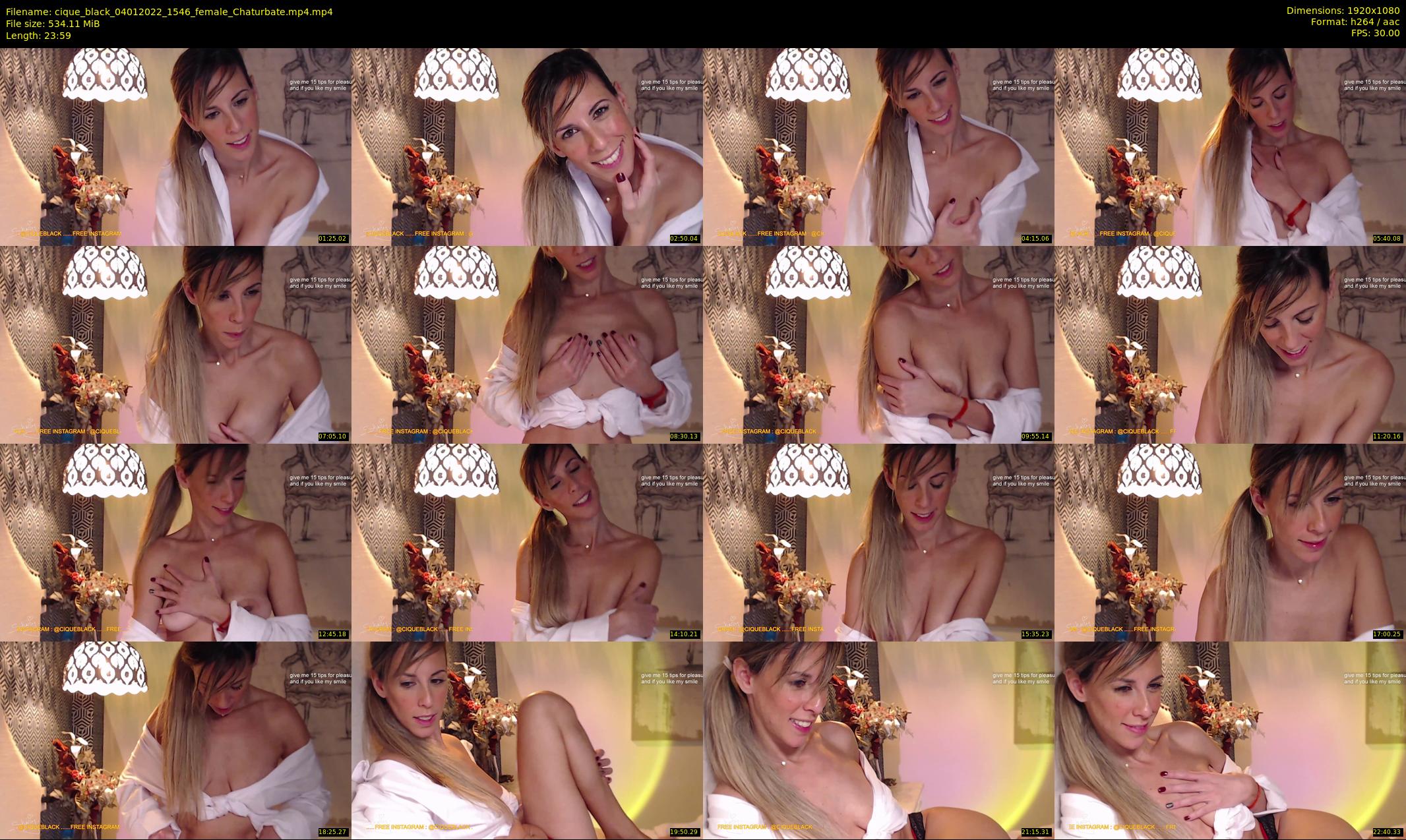 cique_black — 24 minute Chaturbate female cam show recording, 1080p, Jan 4, 2022