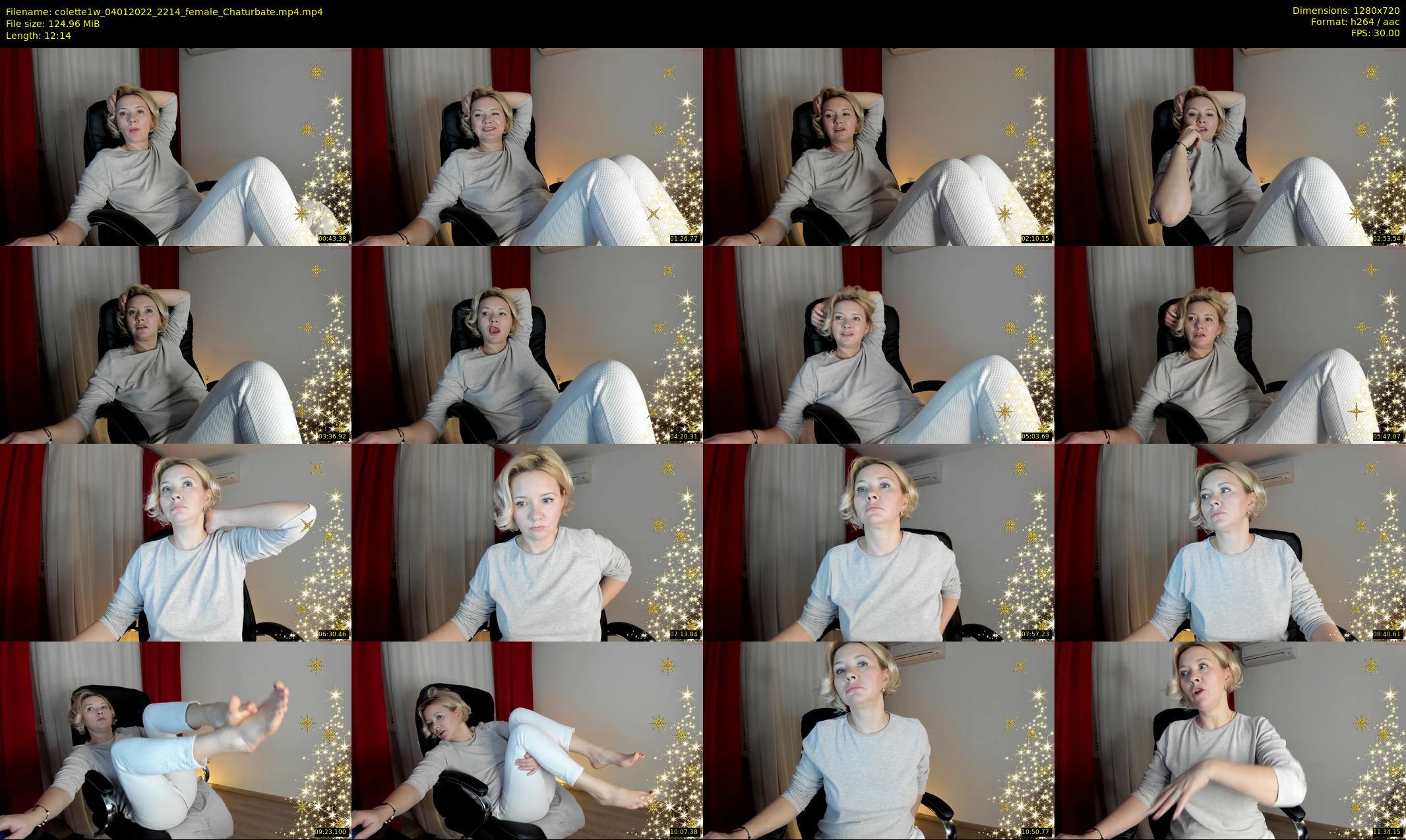colette1w — 13 minute Chaturbate female cam show recording, 720p, Jan 4, 2022