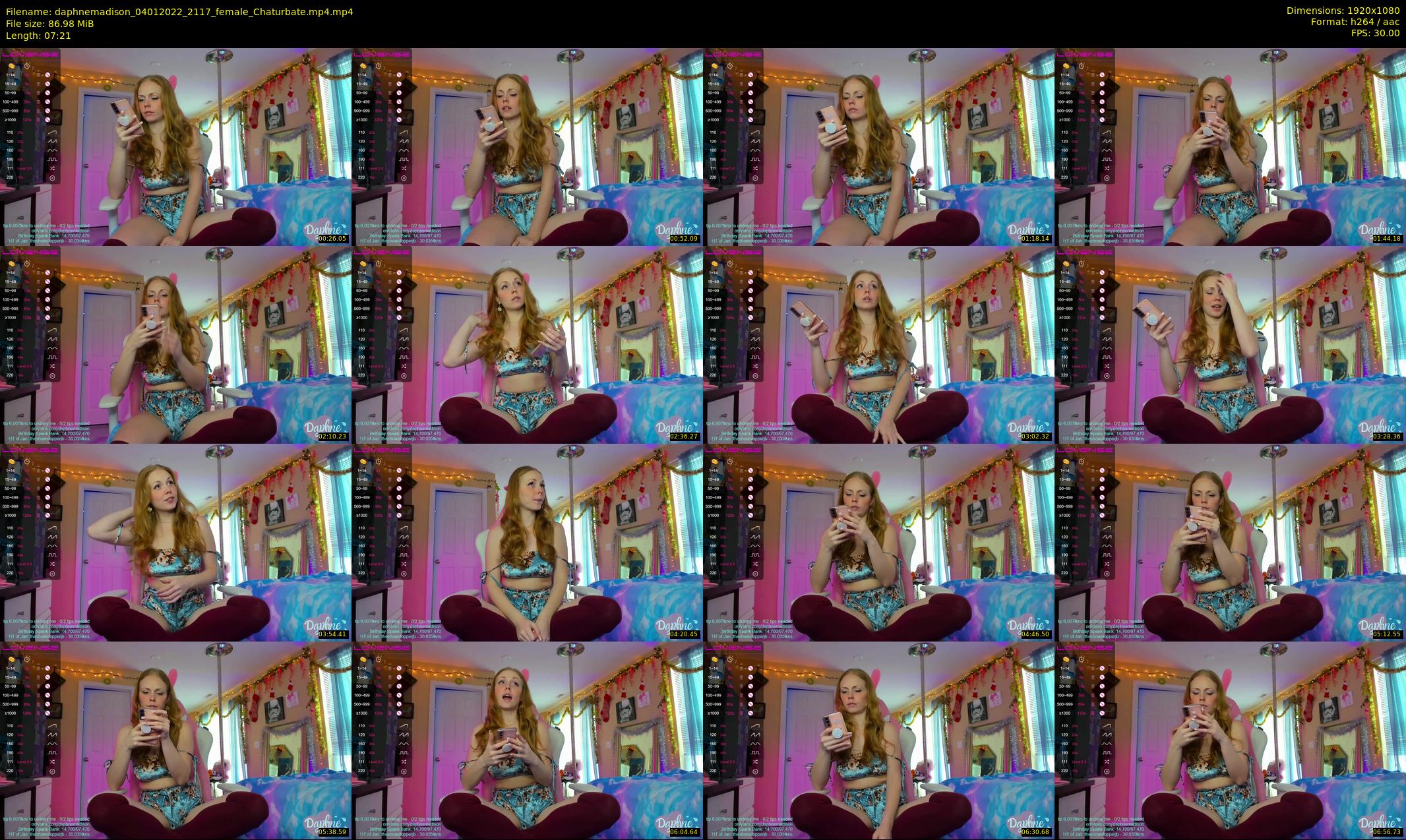 daphnemadison — 8 minute Chaturbate couple cam show recording, 1080p, Jan 4, 2022