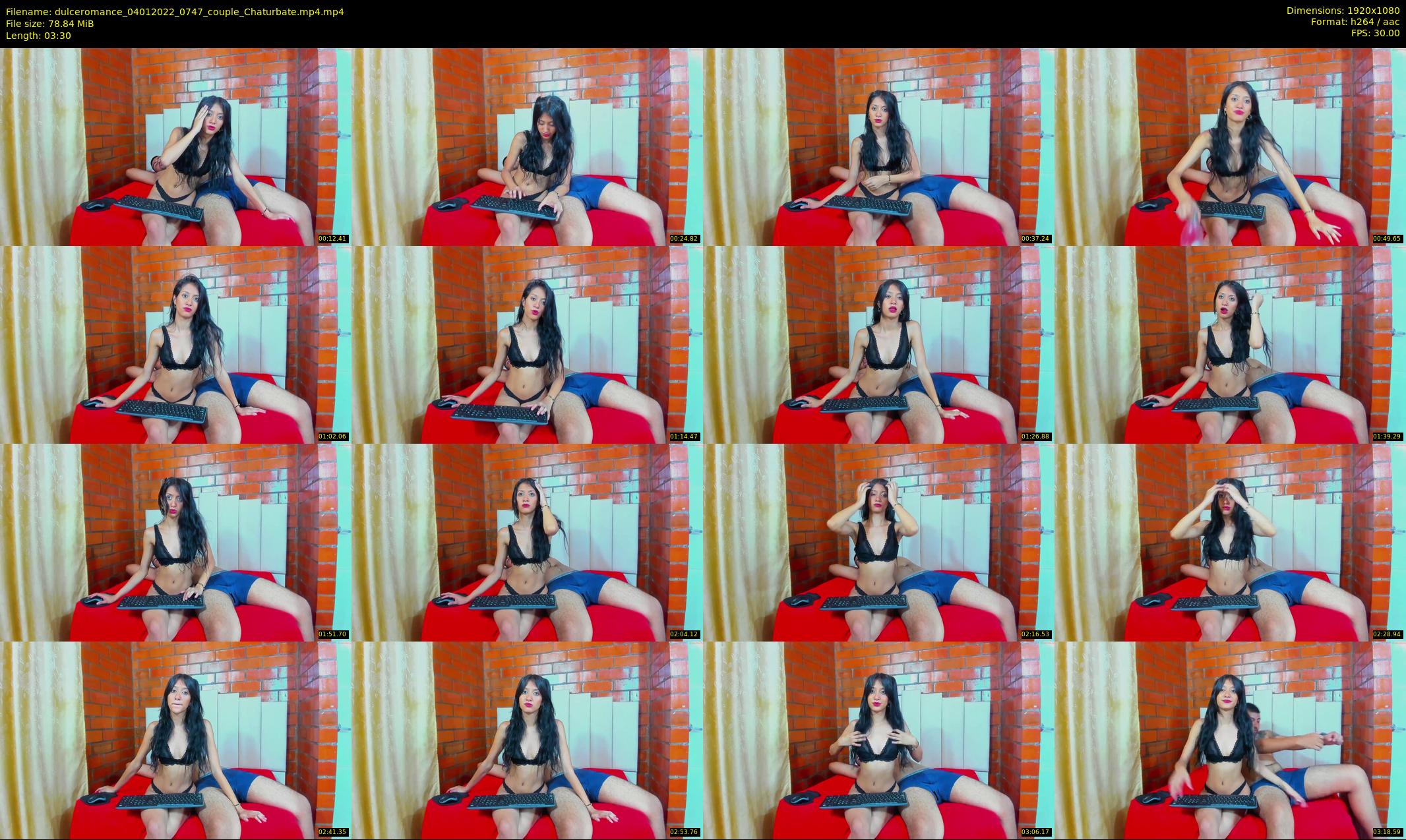 dulceromance — 4 minute Chaturbate couple cam show recording, 1080p, Jan 4, 2022