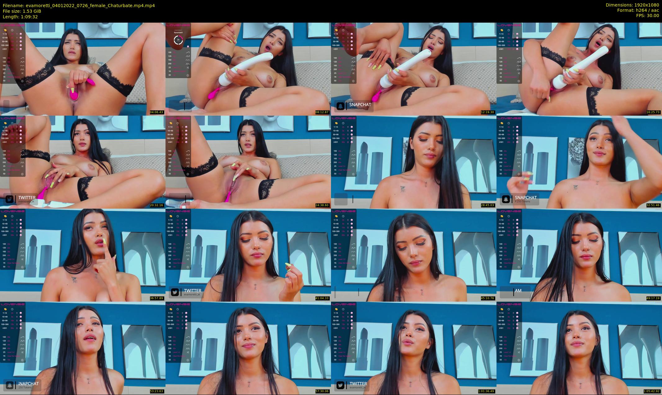 evamoretti — 70 minute Chaturbate female cam show recording, 1080p, Jan 4, 2022