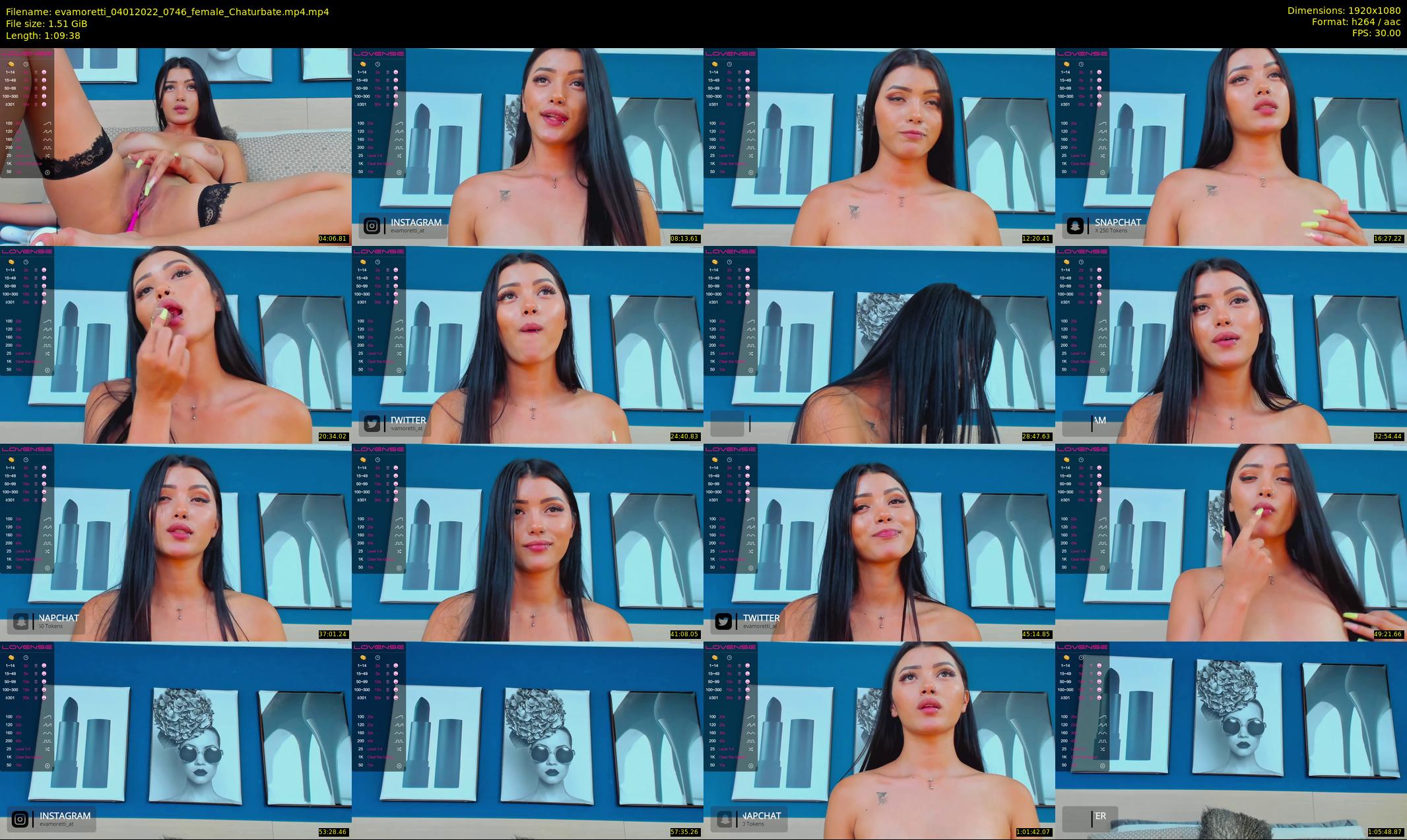 evamoretti — 70 minute Chaturbate female cam show recording, 1080p, Jan 4, 2022