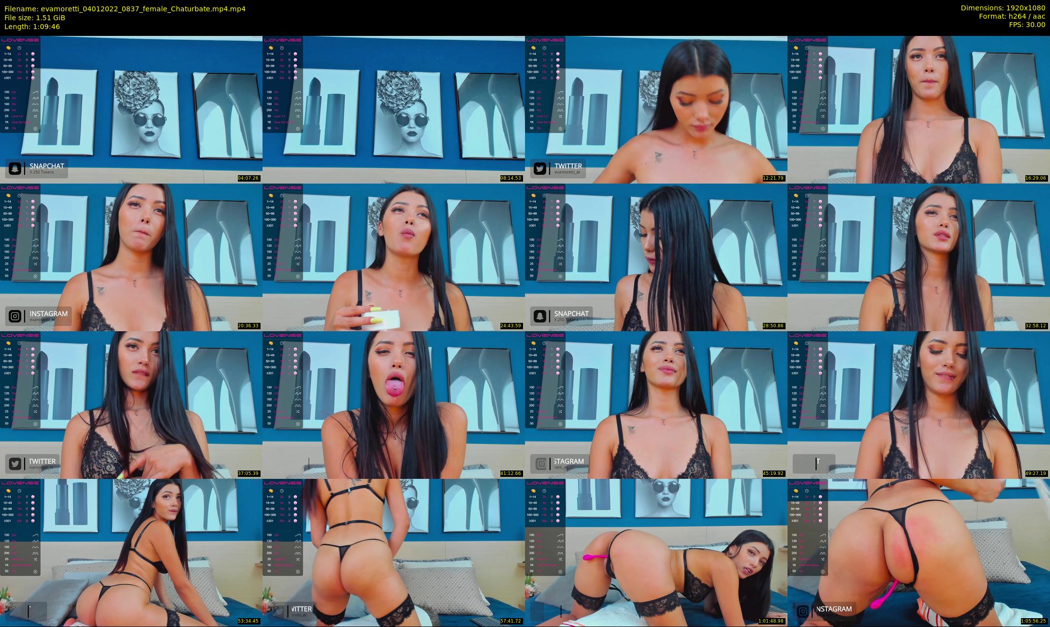 evamoretti — 70 minute Chaturbate female cam show recording, 1080p, Jan 4, 2022
