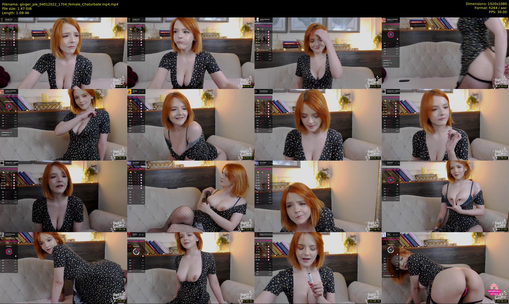 ginger_pie — 70 minute Chaturbate female cam show recording, 1080p, Jan 4, 2022