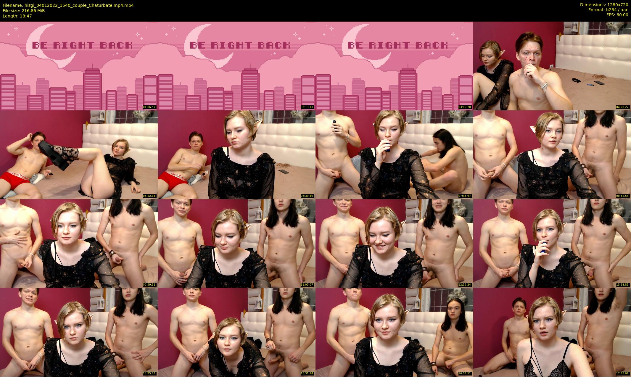 hizgi — 19 minute Chaturbate couple cam show recording, 720p, Jan 4, 2022
