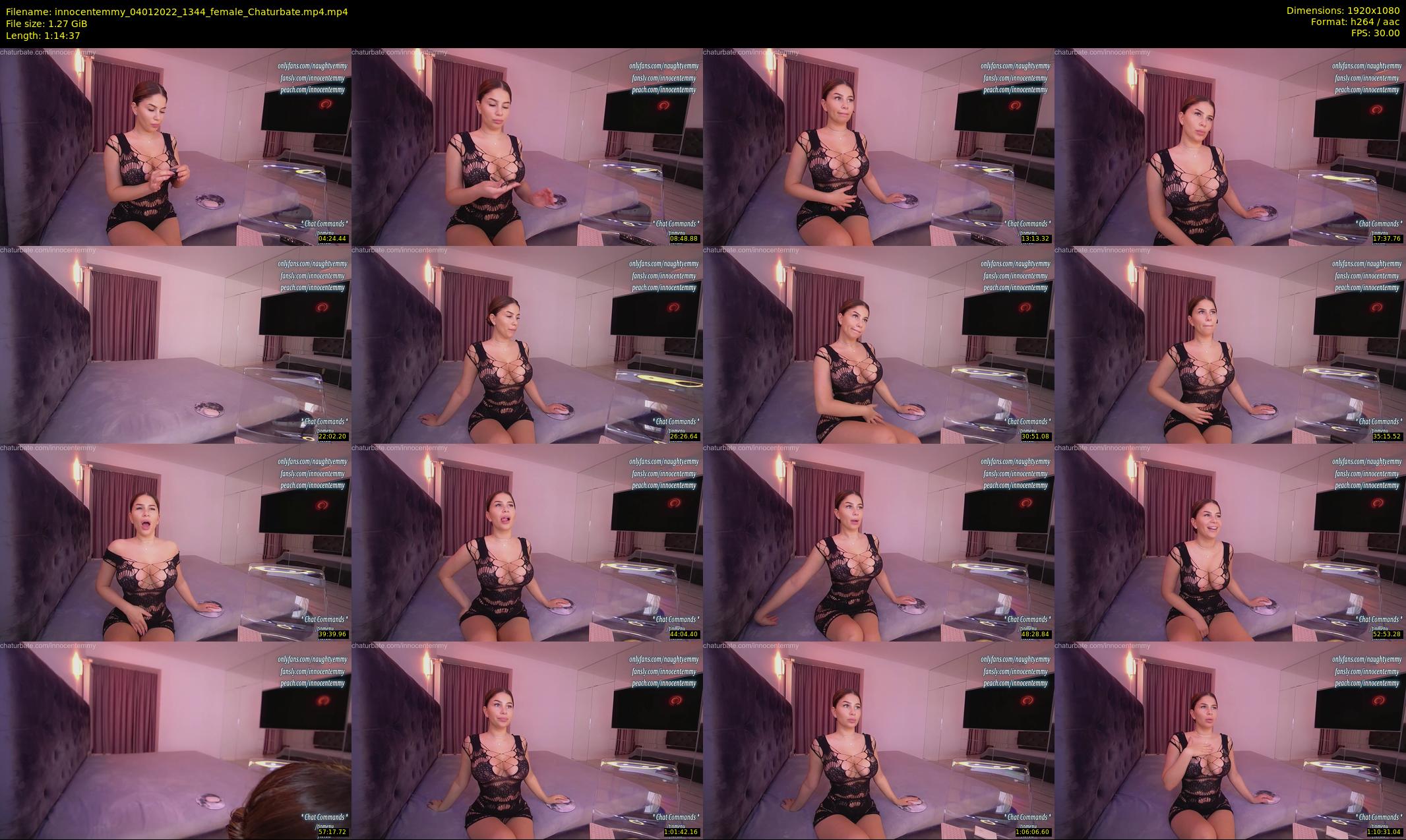 innocentemmy — 75 minute Chaturbate female cam show recording, 1080p, Jan 4, 2022