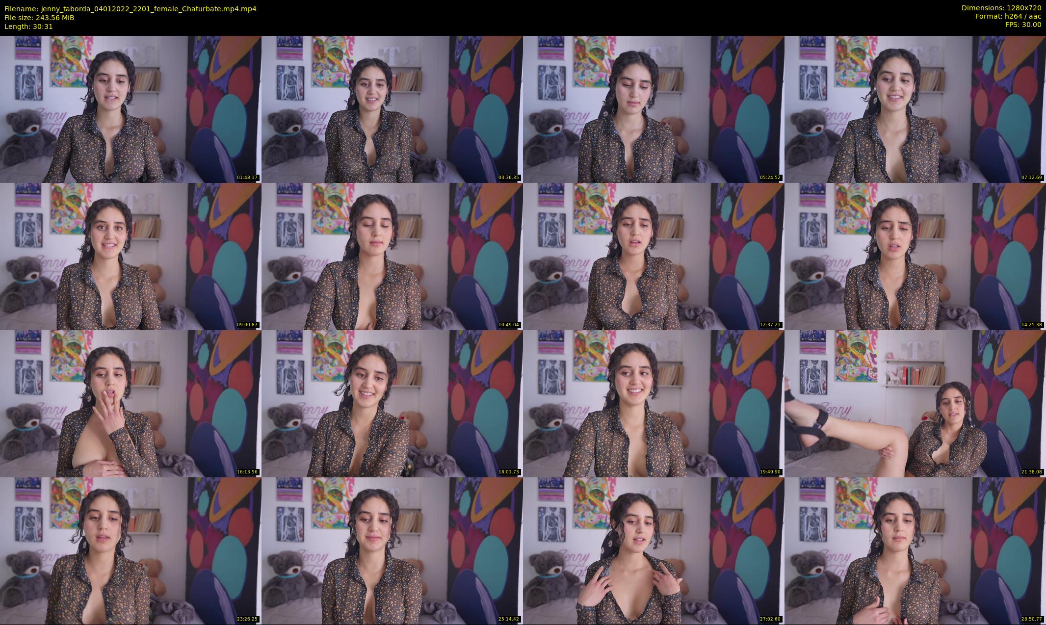 jenny_taborda — 31 minute Chaturbate female cam show recording, 720p, Jan 4, 2022