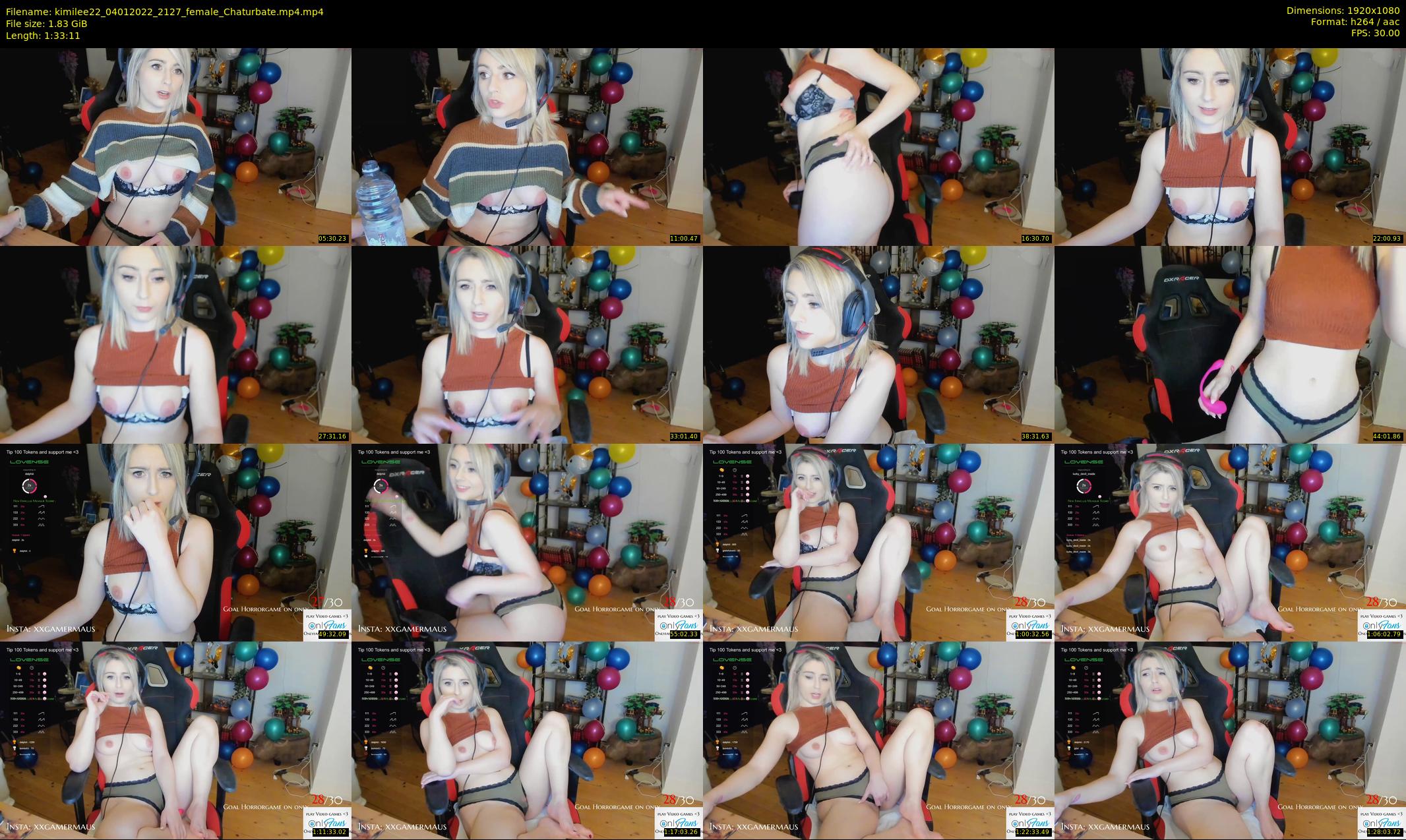 kimilee22 — 94 minute Chaturbate female cam show recording, 1080p, Jan 4, 2022
