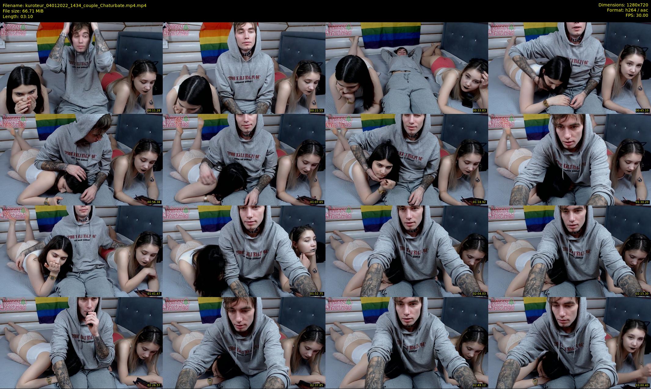 kuroteur — 4 minute Chaturbate couple cam show recording, 720p, Jan 4, 2022