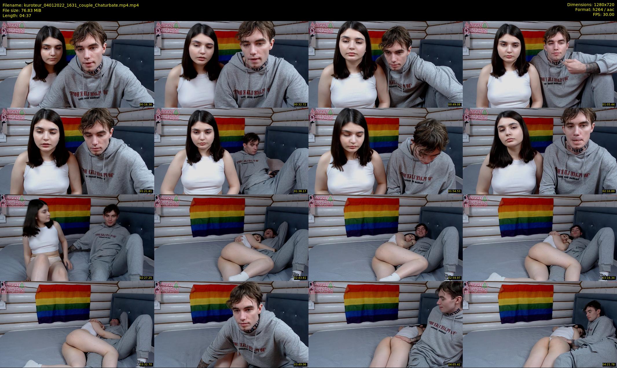 kuroteur — 5 minute Chaturbate couple cam show recording, 720p, Jan 4, 2022