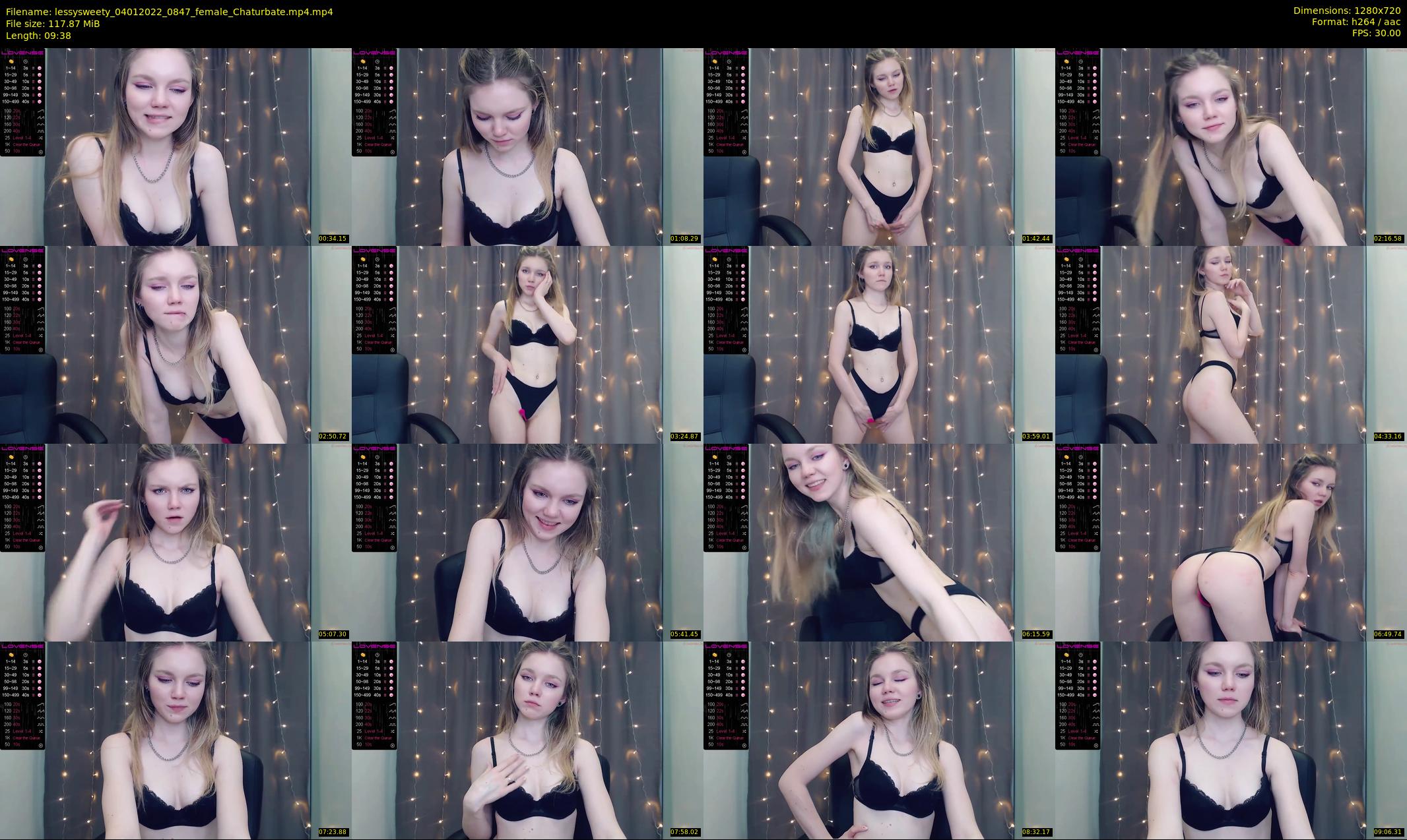 lessysweety — 10 minute Chaturbate female cam show recording, 720p, Jan 4, 2022
