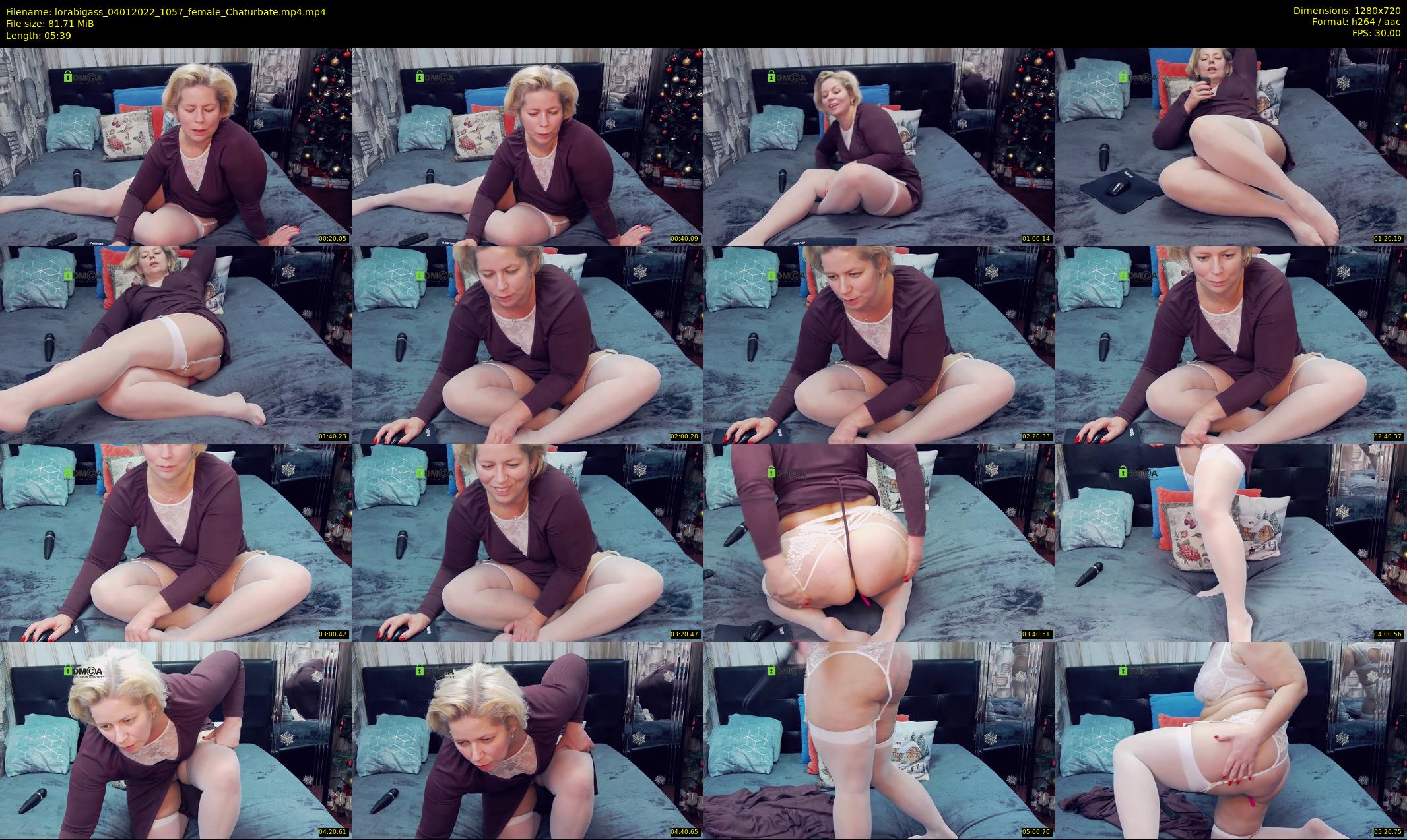lorabigass — 6 minute Chaturbate female cam show recording, 720p, Jan 4, 2022