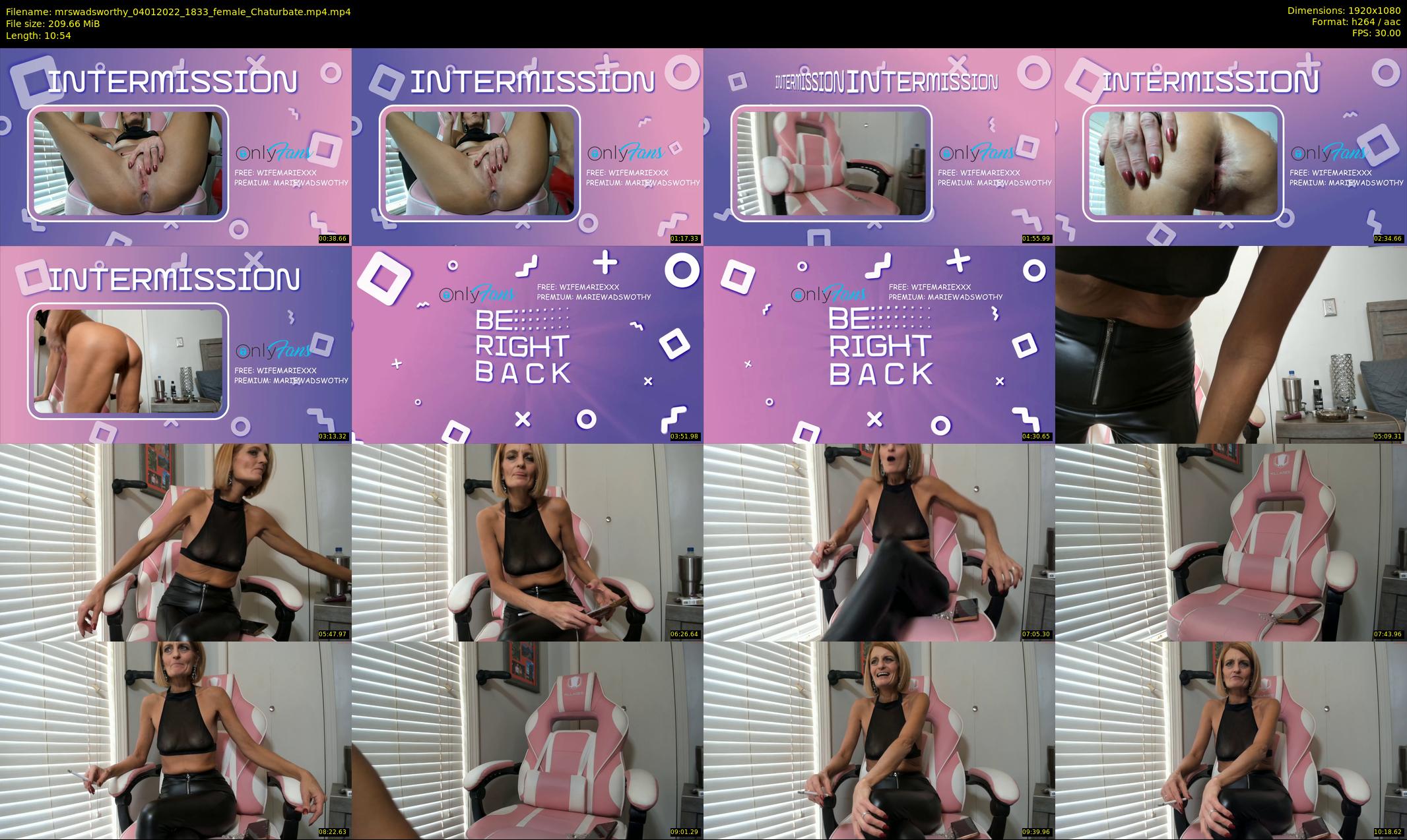 mrswadsworthy — 11 minute Chaturbate female cam show recording, 1080p, Jan 4, 2022