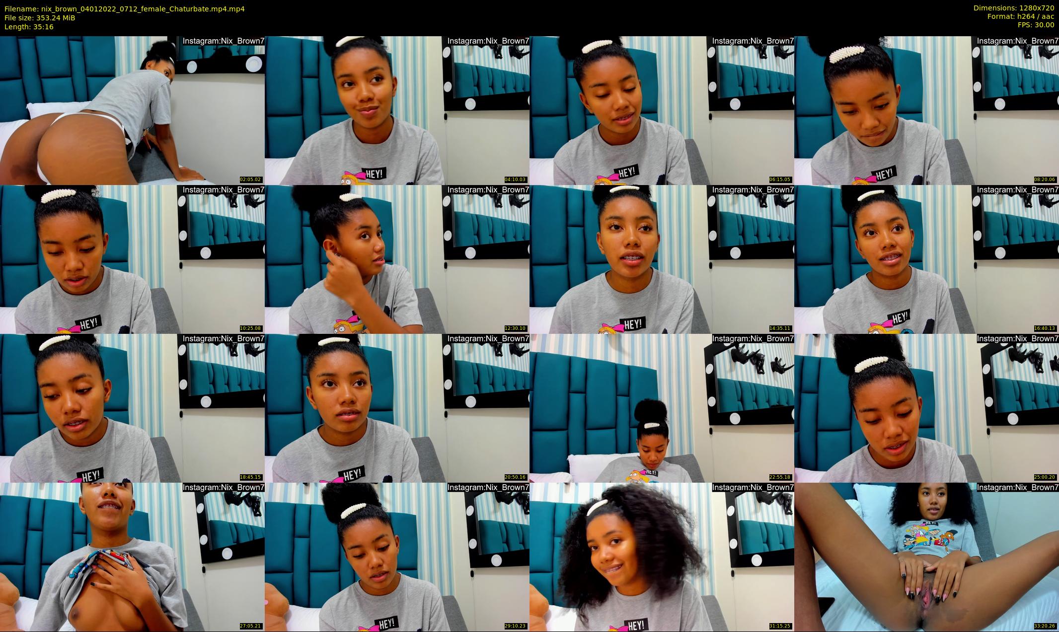 nix_brown — 36 minute Chaturbate female cam show recording, 720p, Jan 4, 2022