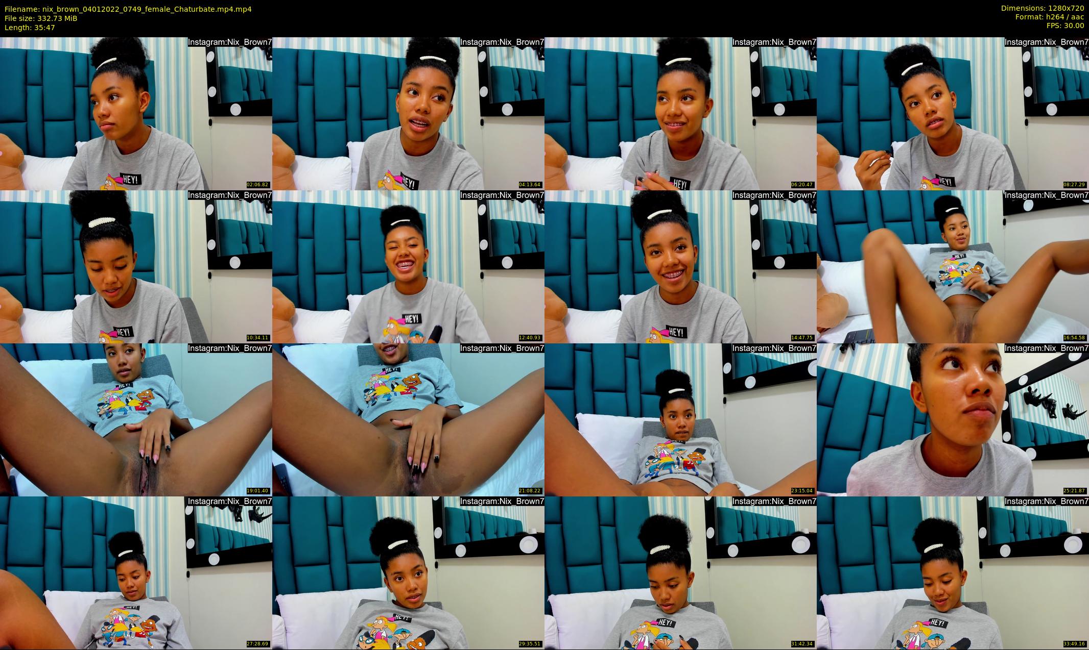nix_brown — 36 minute Chaturbate female cam show recording, 720p, Jan 4, 2022