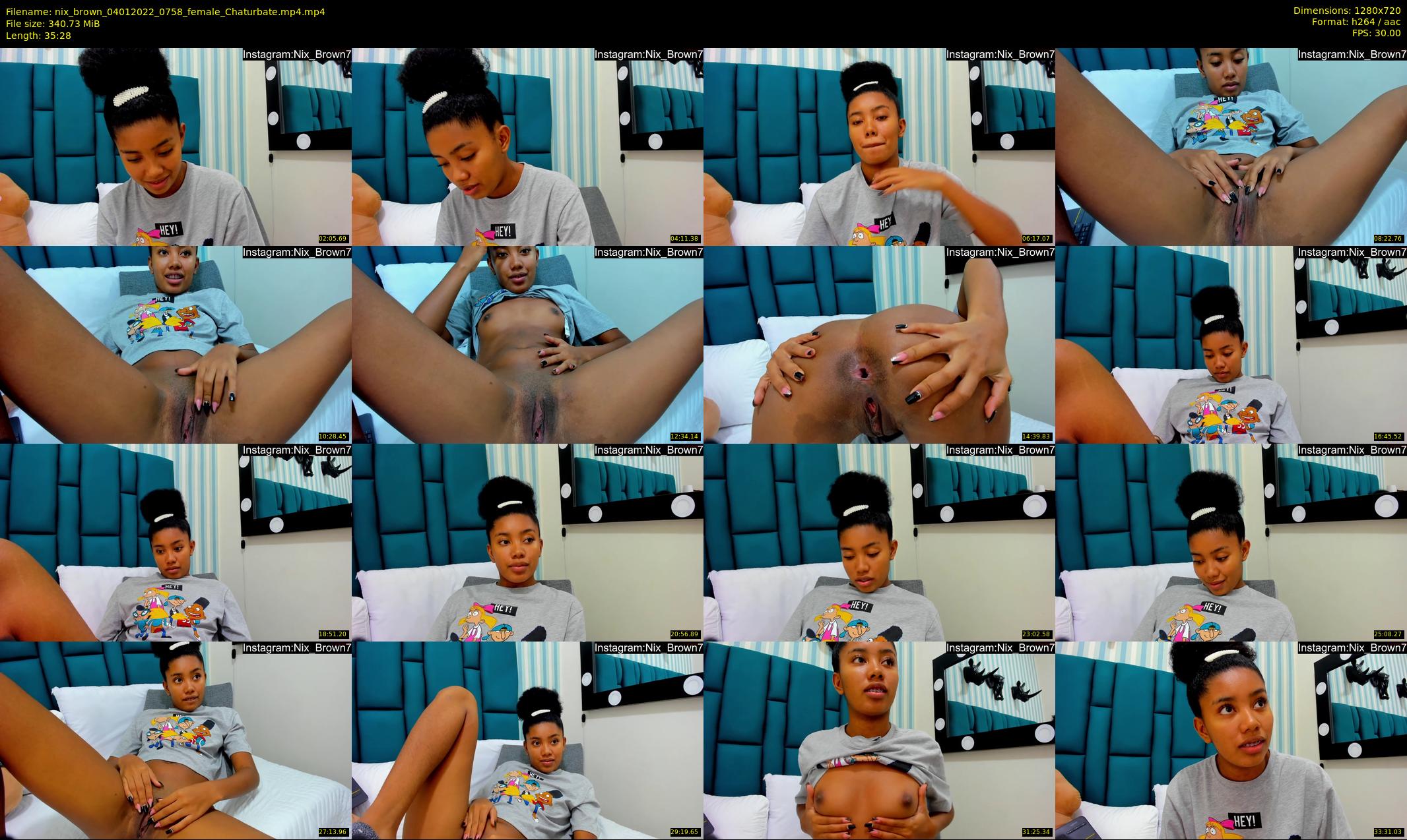 nix_brown — 36 minute Chaturbate female cam show recording, 720p, Jan 4, 2022