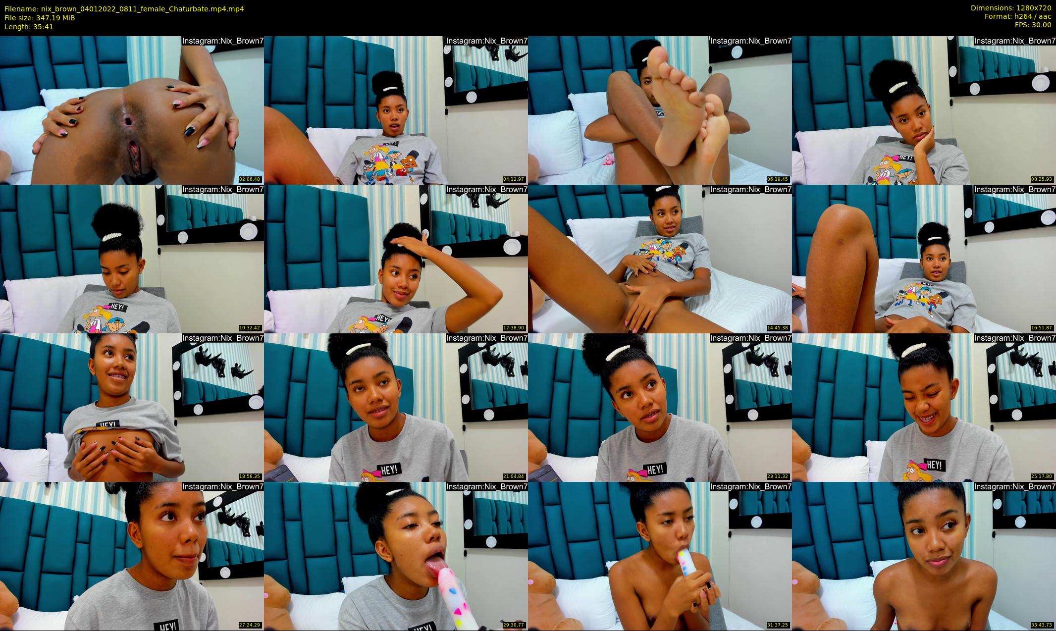 nix_brown — 36 minute Chaturbate female cam show recording, 720p, Jan 4, 2022