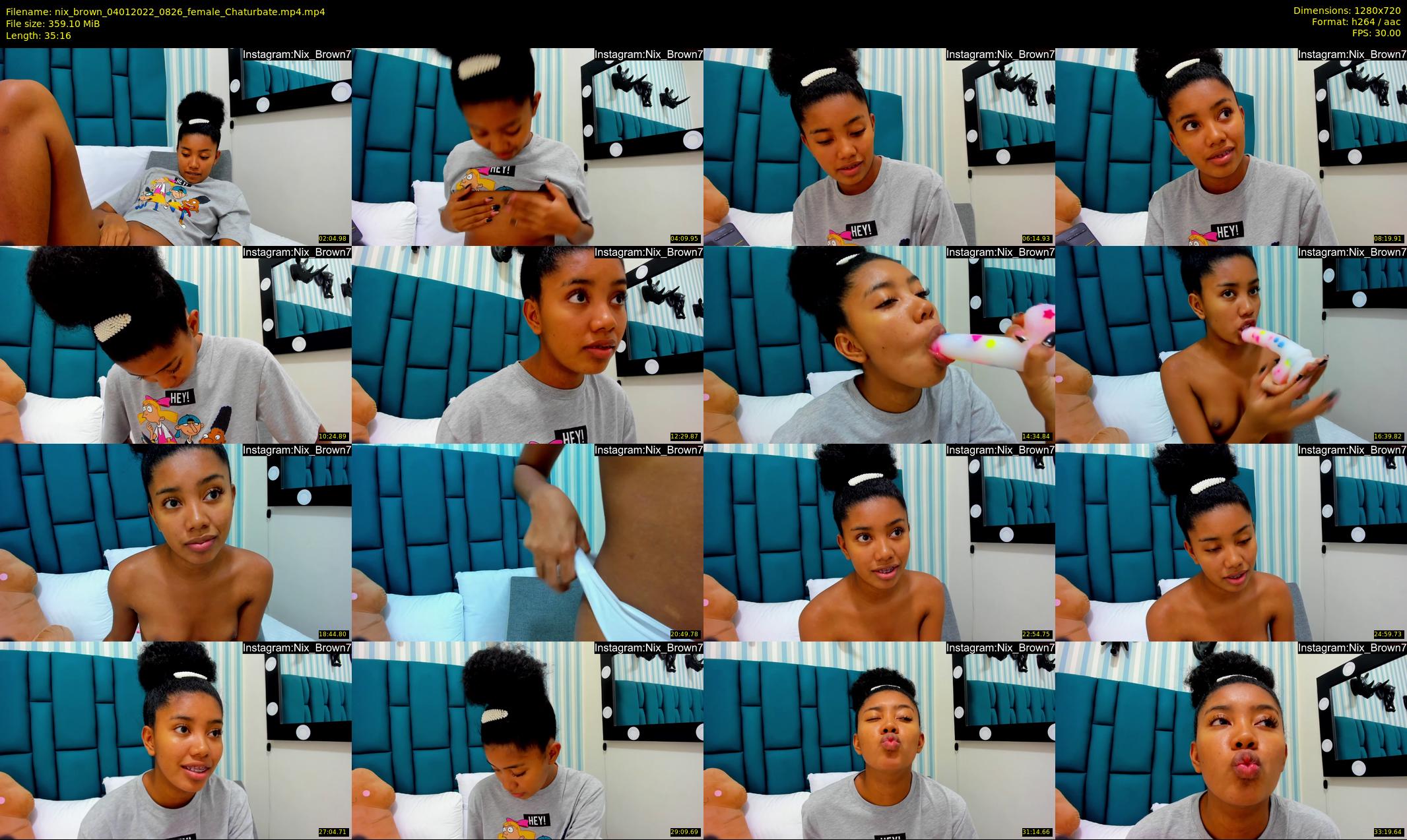 nix_brown — 36 minute Chaturbate female cam show recording, 720p, Jan 4, 2022