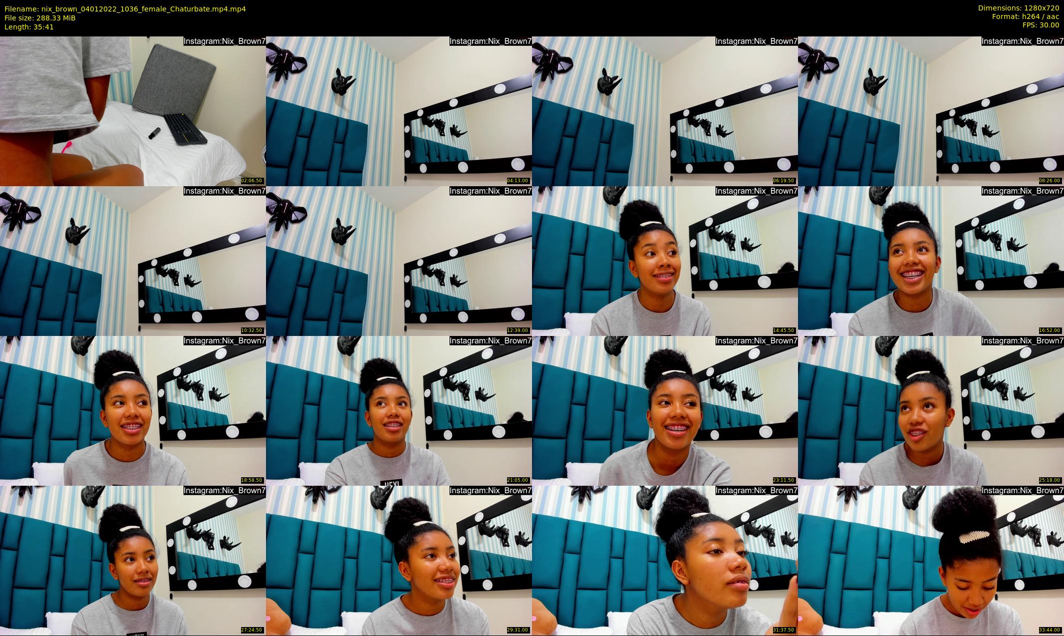 nix_brown — 36 minute Chaturbate female cam show recording, 720p, Jan 4, 2022