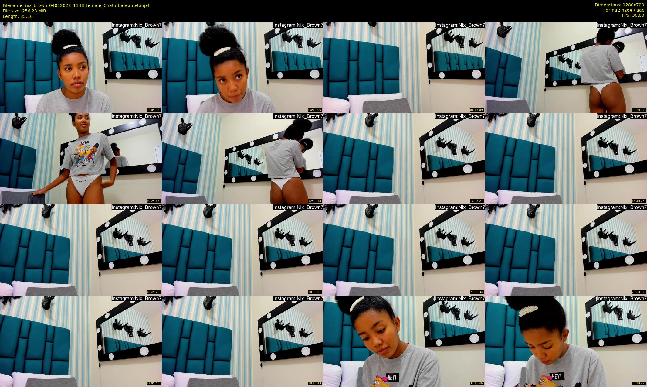 nix_brown — 36 minute Chaturbate female cam show recording, 720p, Jan 4, 2022