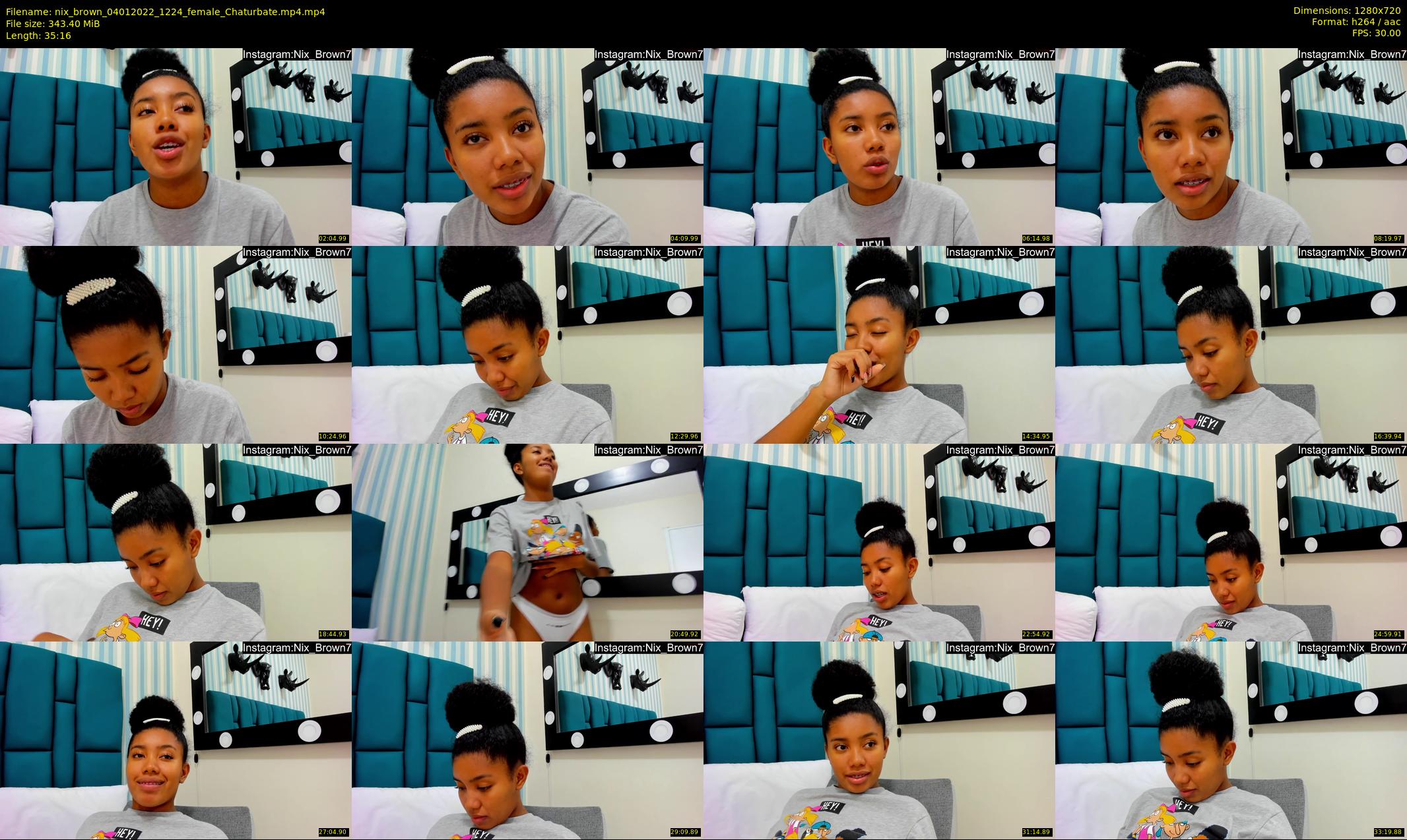 nix_brown — 36 minute Chaturbate female cam show recording, 720p, Jan 4, 2022