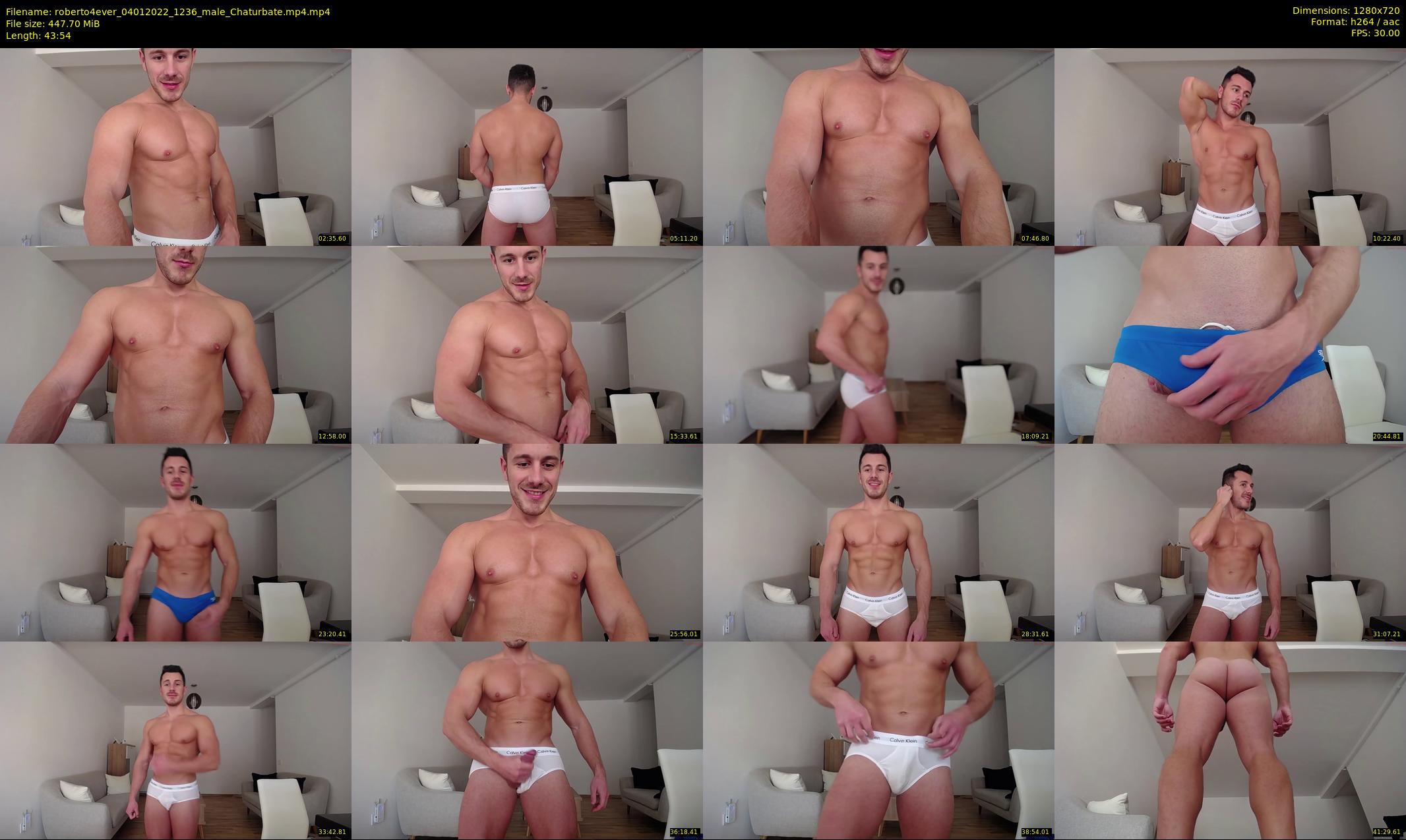 roberto4ever — 44 minute Chaturbate male cam show recording, 720p, Jan 4, 2022
