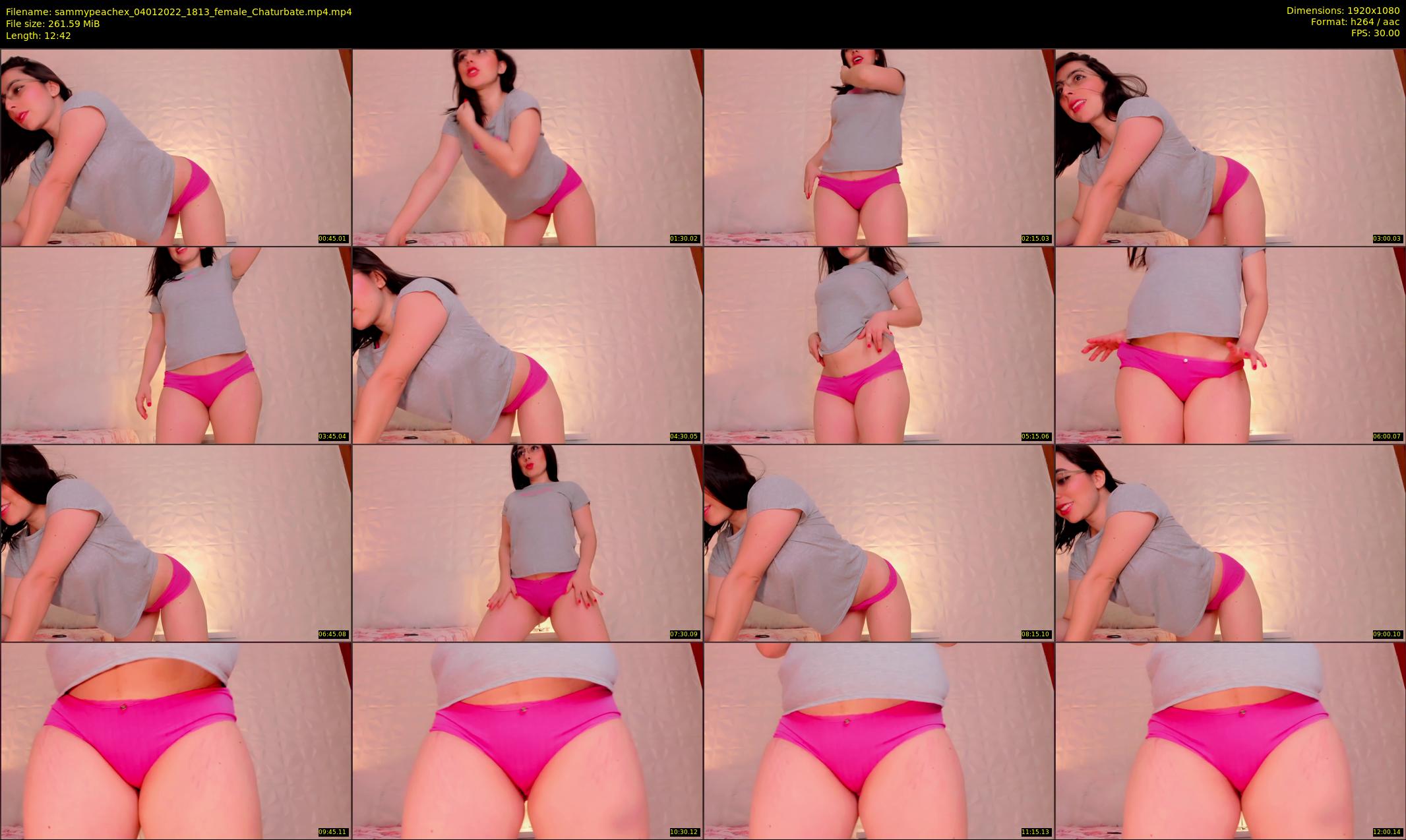 sammypeachex — 13 minute Chaturbate female cam show recording, 1080p, Jan 4, 2022
