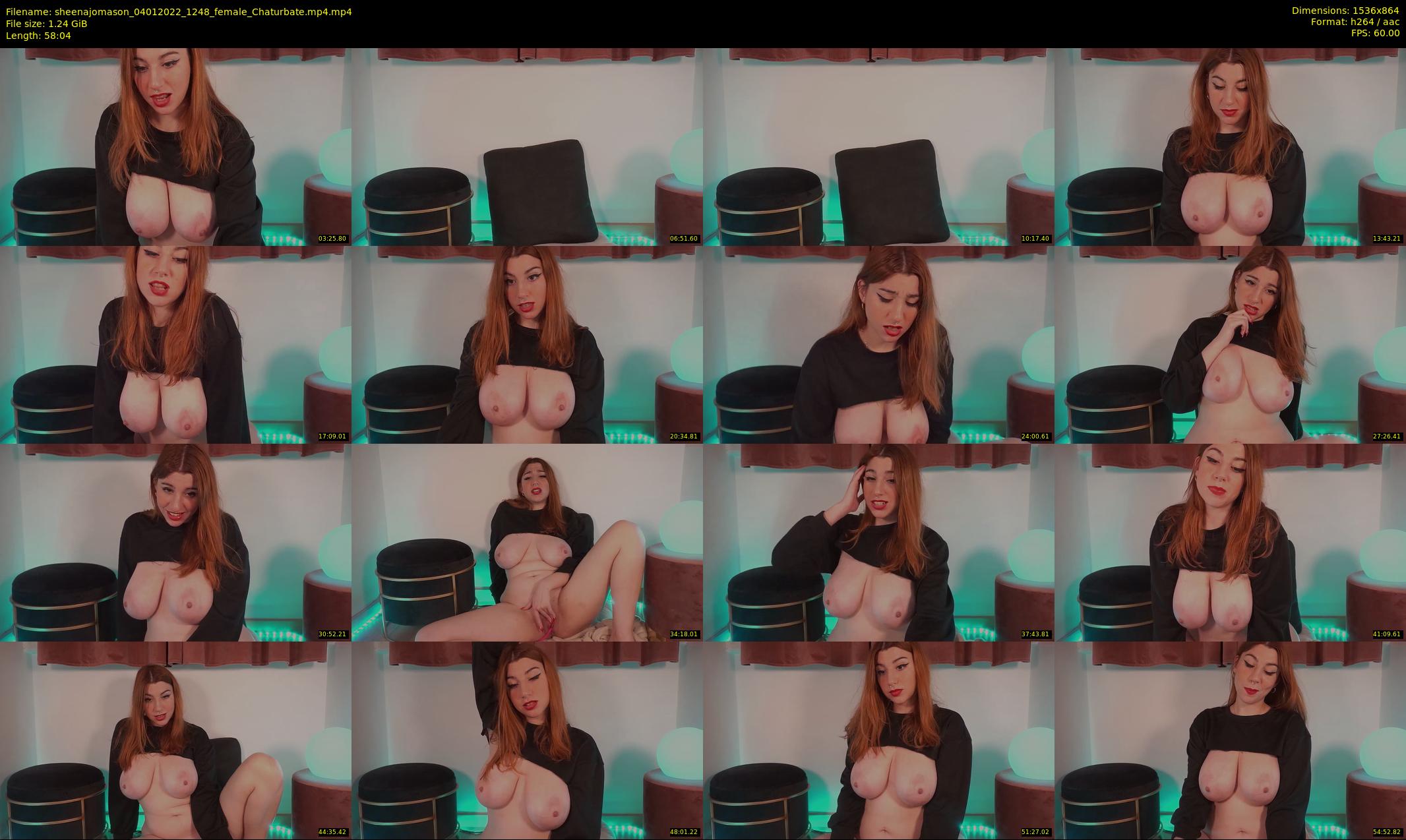 sheenajomason — 59 minute Chaturbate female cam show recording, 720p, Jan 4, 2022