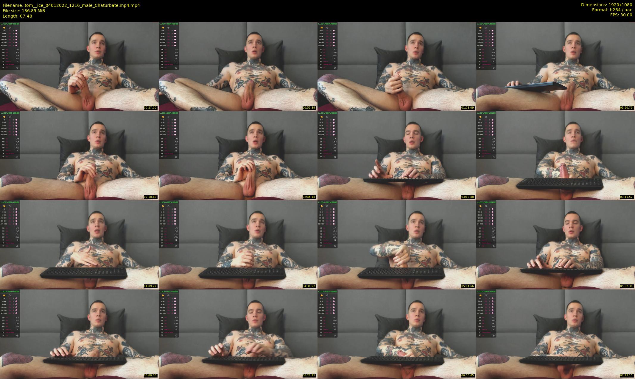 tom__ice — 8 minute Chaturbate male cam show recording, 1080p, Jan 4, 2022