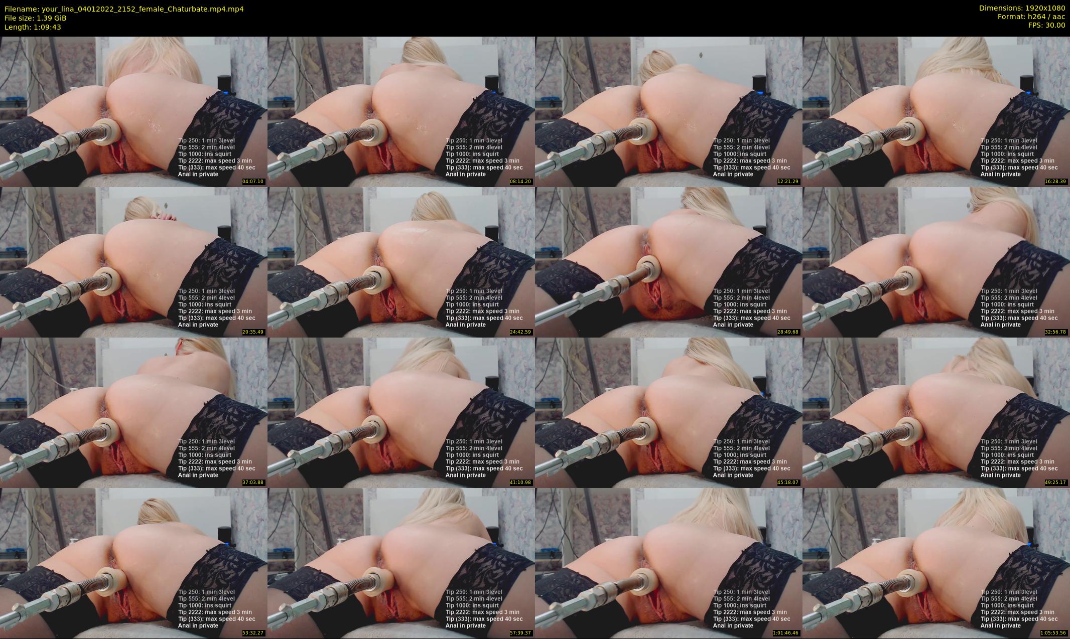your_lina — 70 minute Chaturbate female cam show recording, 1080p, Jan 4, 2022
