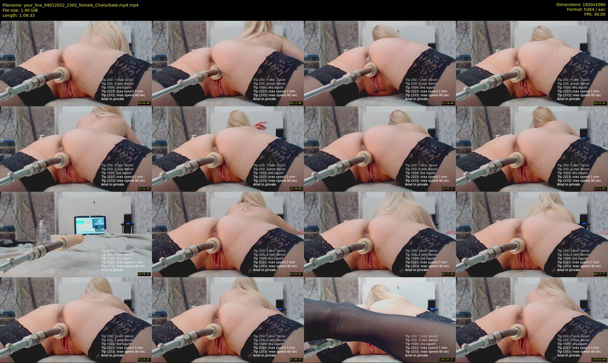 your_lina — 70 minute Chaturbate female cam show recording, 1080p, Jan 4, 2022