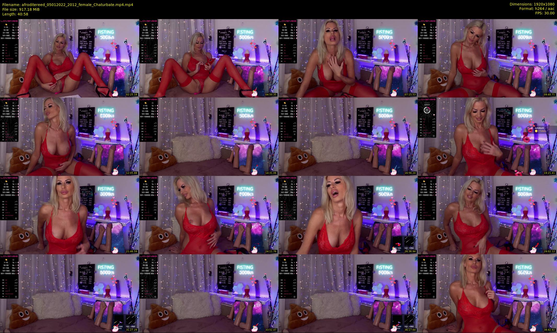 afroditereed — 41 minute Chaturbate female cam show recording, 1080p, Jan 5, 2022