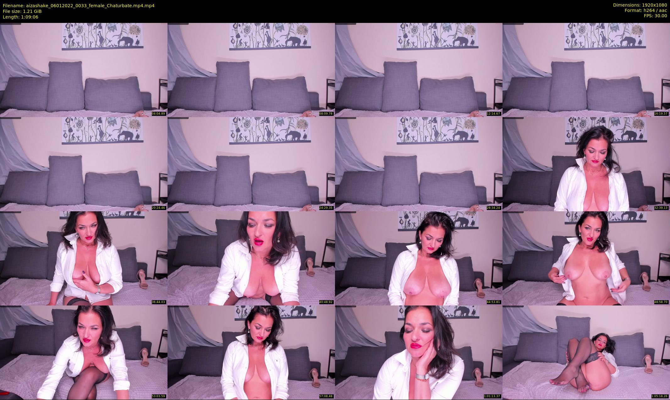 aizashake — 70 minute Chaturbate female cam show recording, 1080p, Jan 6, 2022
