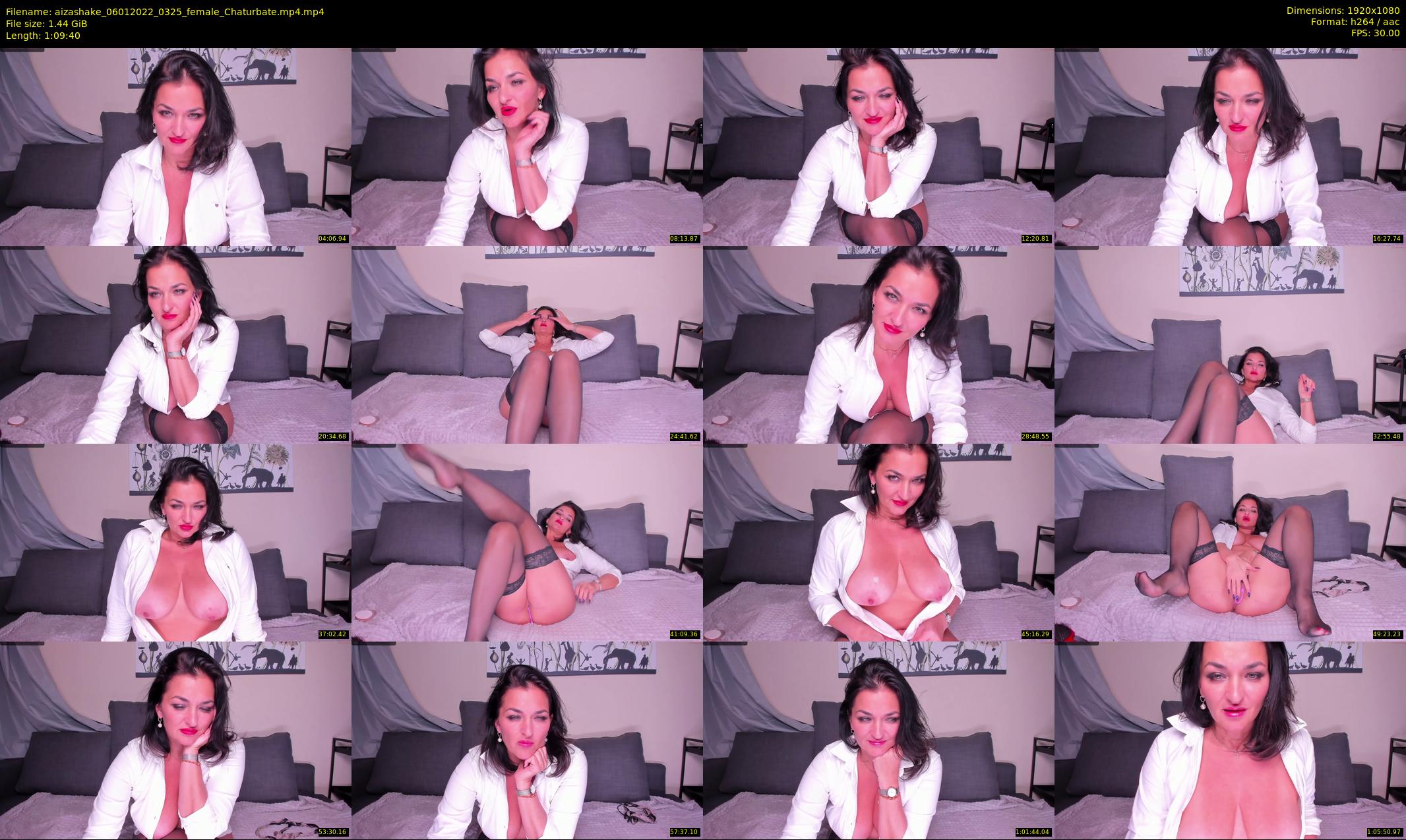 aizashake — 70 minute Chaturbate female cam show recording, 1080p, Jan 6, 2022